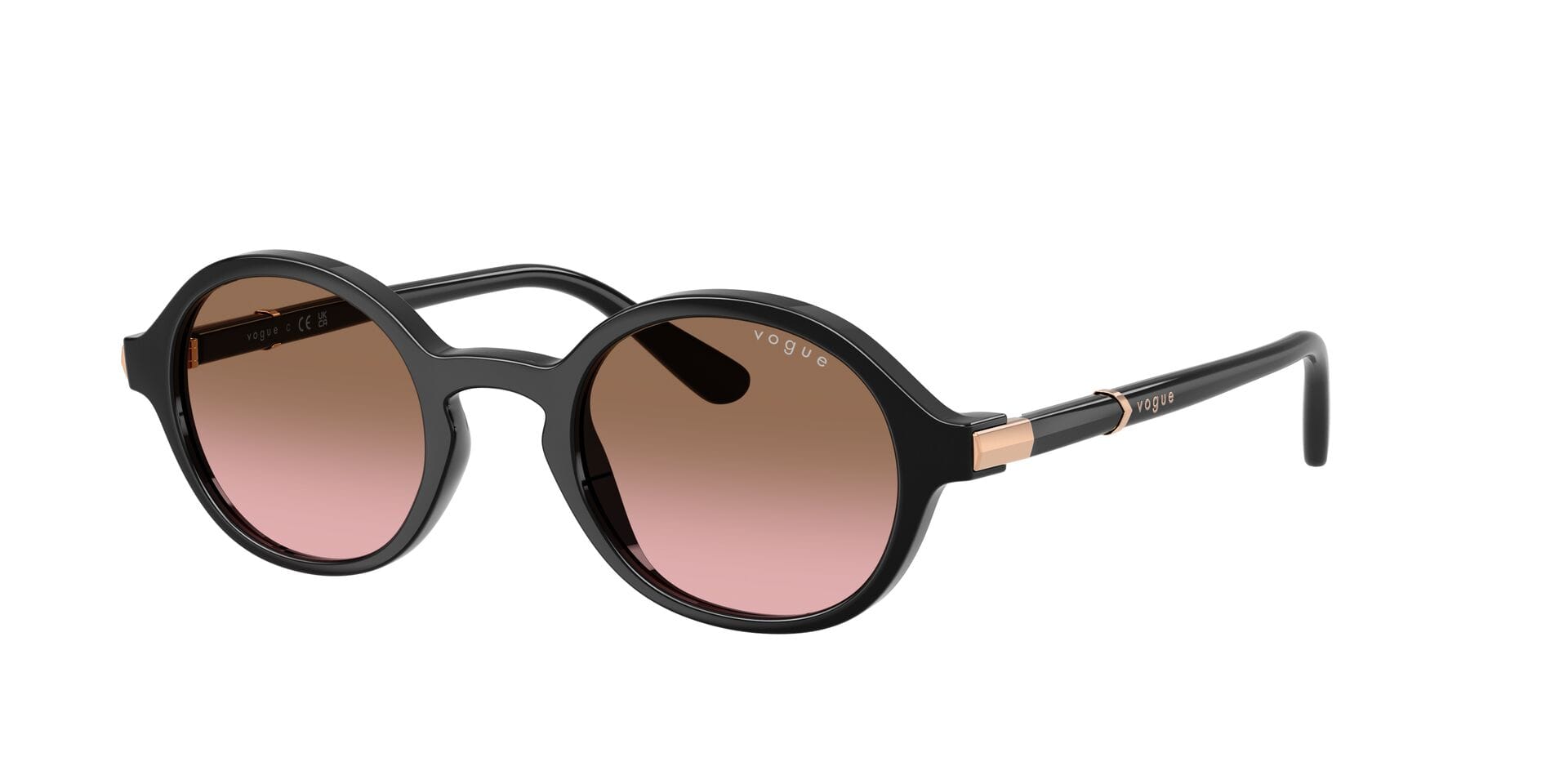 Vogue 0VO5692S Sunglass Black Female Full Shell Sunglass — Black frame — view 3