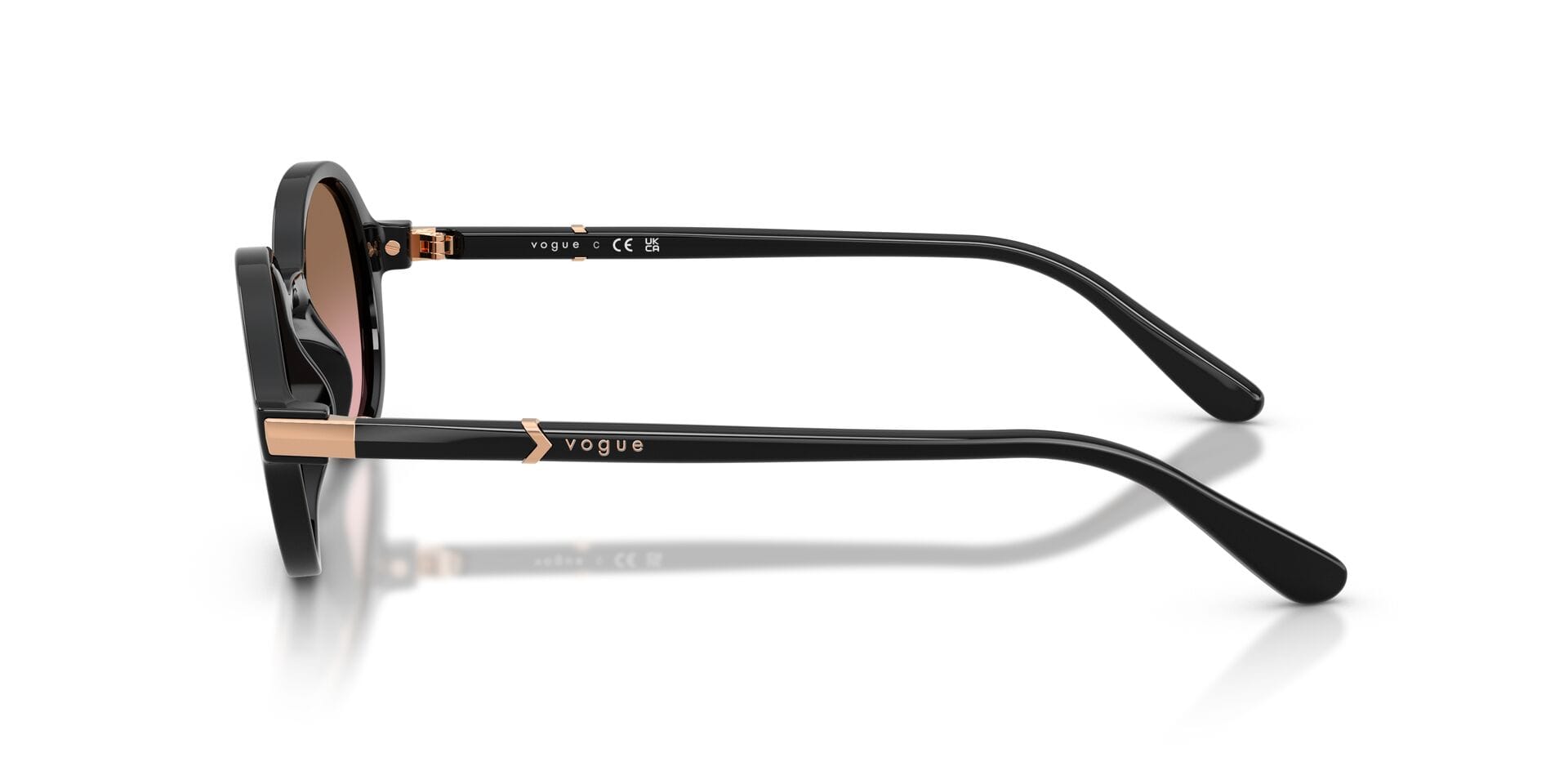 Vogue 0VO5692S Sunglass Black Female Full Shell Sunglass — Black frame — view 5