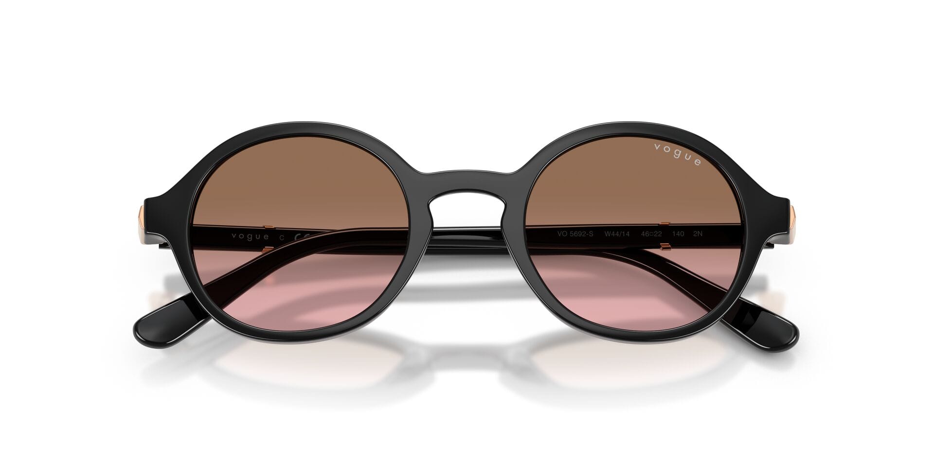 Vogue 0VO5692S Sunglass Black Female Full Shell Sunglass — Black frame — view 7
