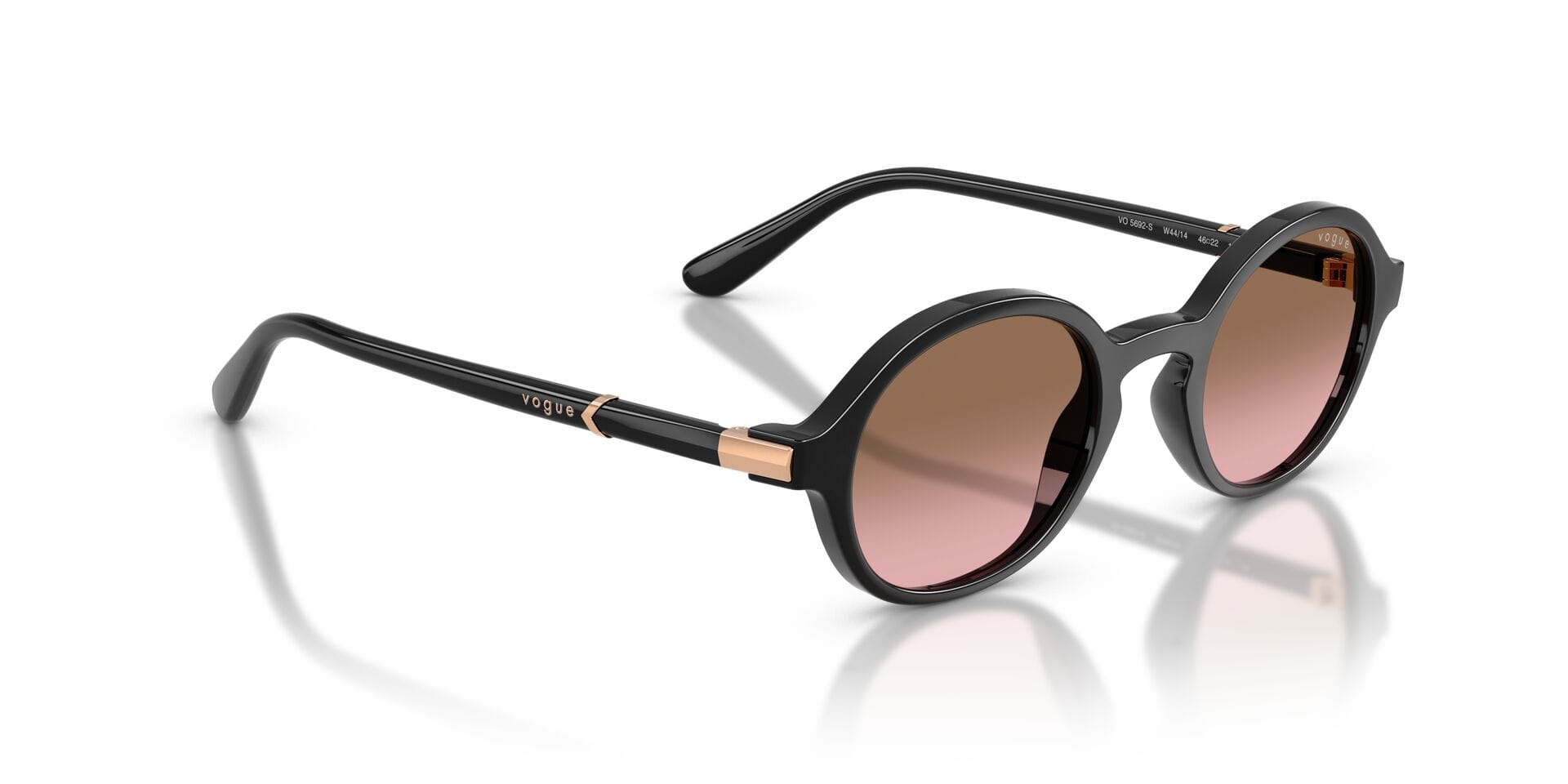 Vogue 0VO5692S Sunglass Black Female Full Shell Sunglass — Black frame — view 8