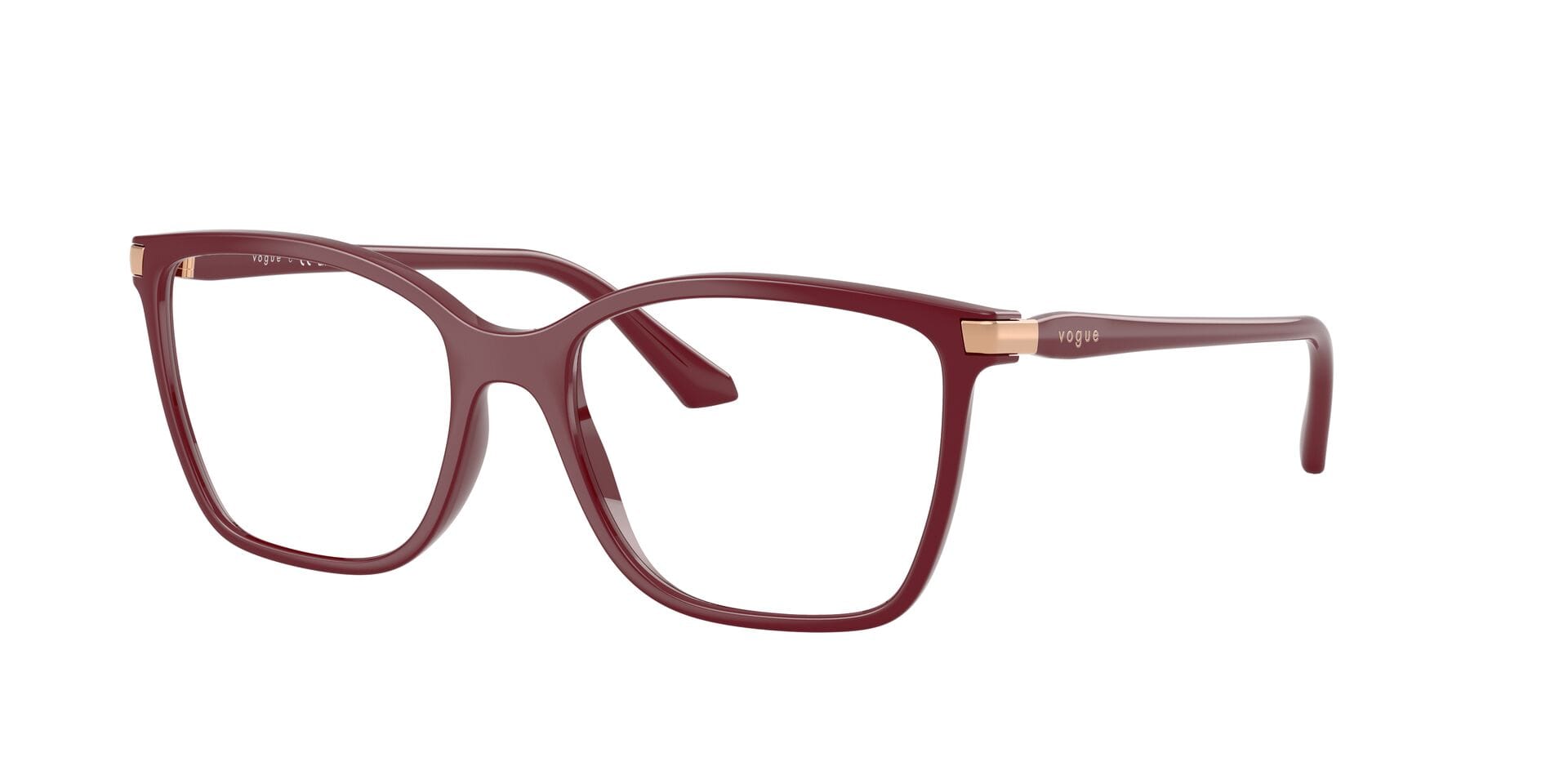 Vogue FR Vogue 0VO5654 Frame Purple Female Full Shell Frame — Purple frame — view 3