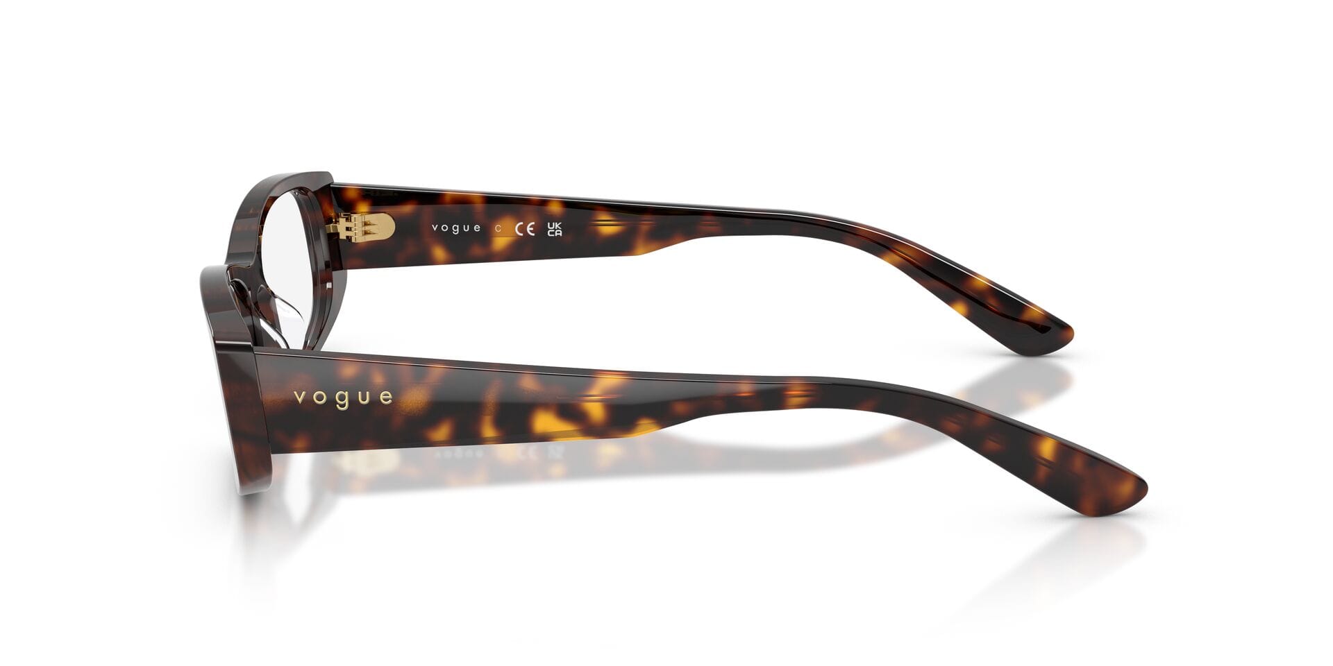 Vogue FR Vogue 0VO5699U Frame Havana Female Full Shell Frame — Havana frame — view 5