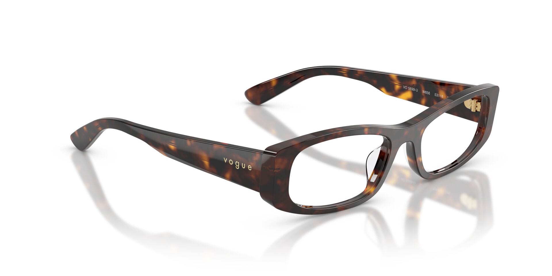 Vogue FR Vogue 0VO5699U Frame Havana Female Full Shell Frame — Havana frame — view 8