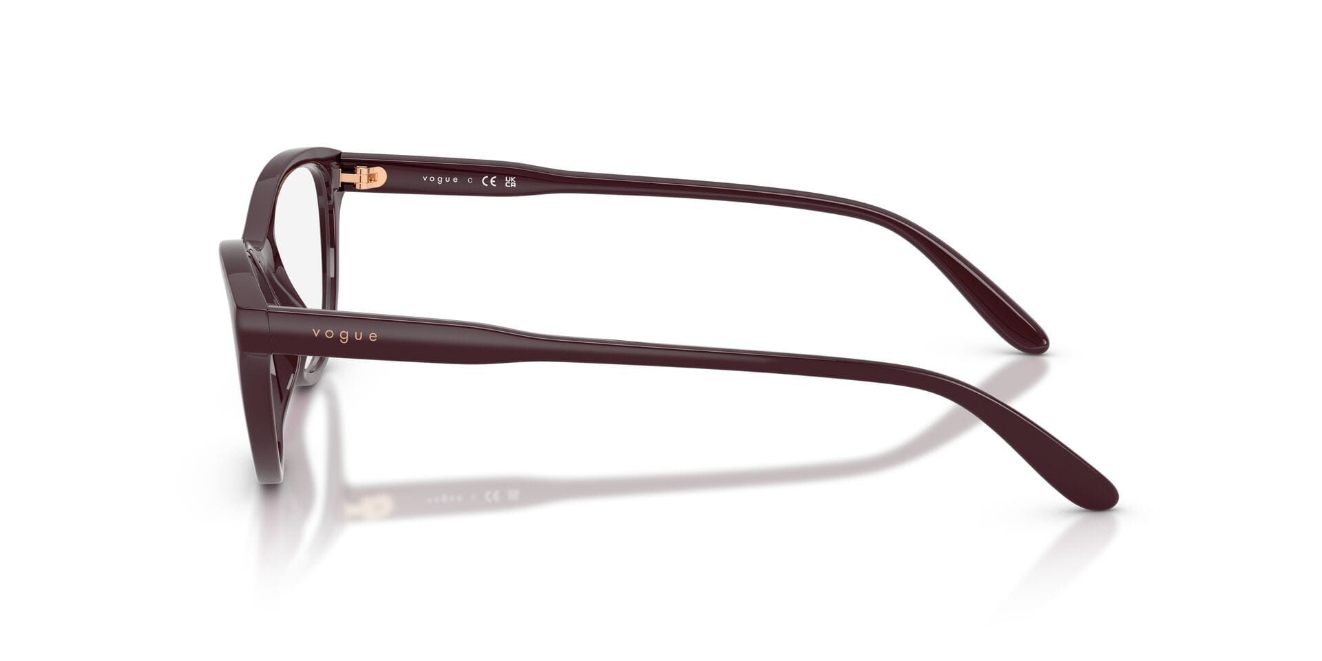 Vogue FR Vogue 0VO5703U Frame Maroon Female Full Shell Frame — Maroon frame — view 5