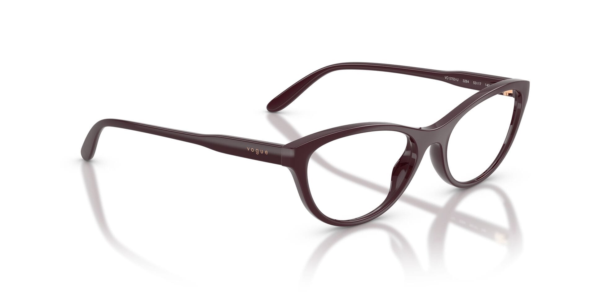 Vogue FR Vogue 0VO5703U Frame Maroon Female Full Shell Frame — Maroon frame — view 8