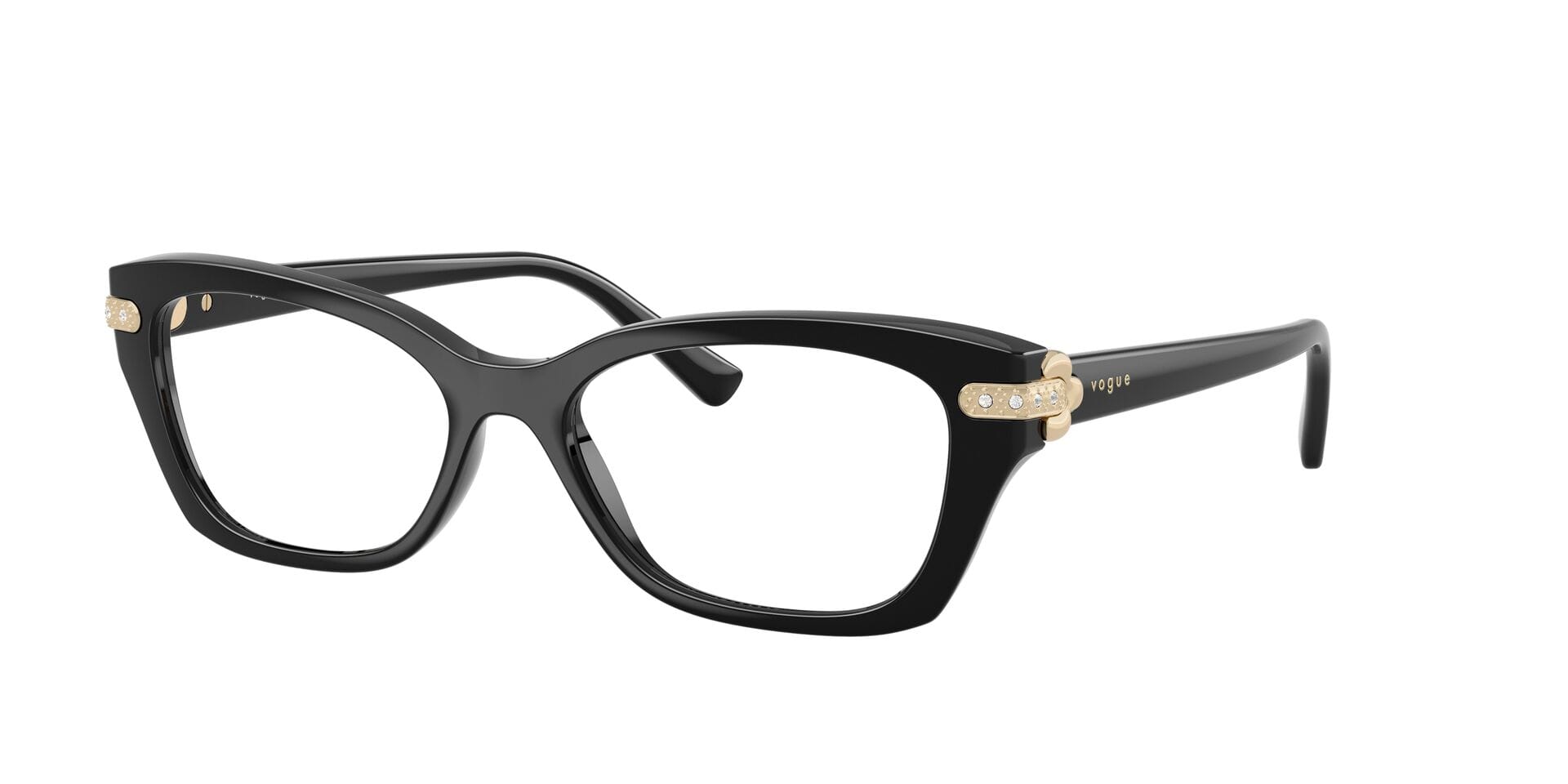 Vogue FR Vogue 0VO5704B Frame Black Female Full Shell Frame — Black frame — view 3