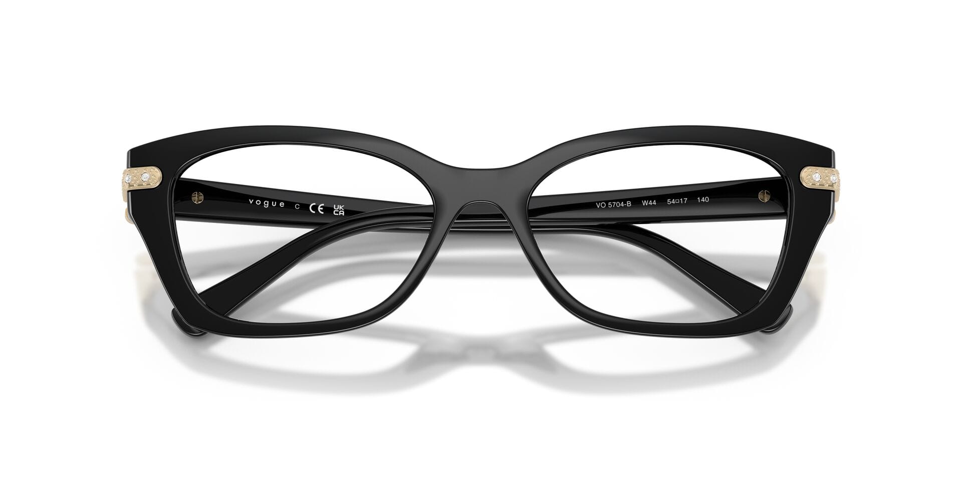 Vogue FR Vogue 0VO5704B Frame Black Female Full Shell Frame — Black frame — view 7