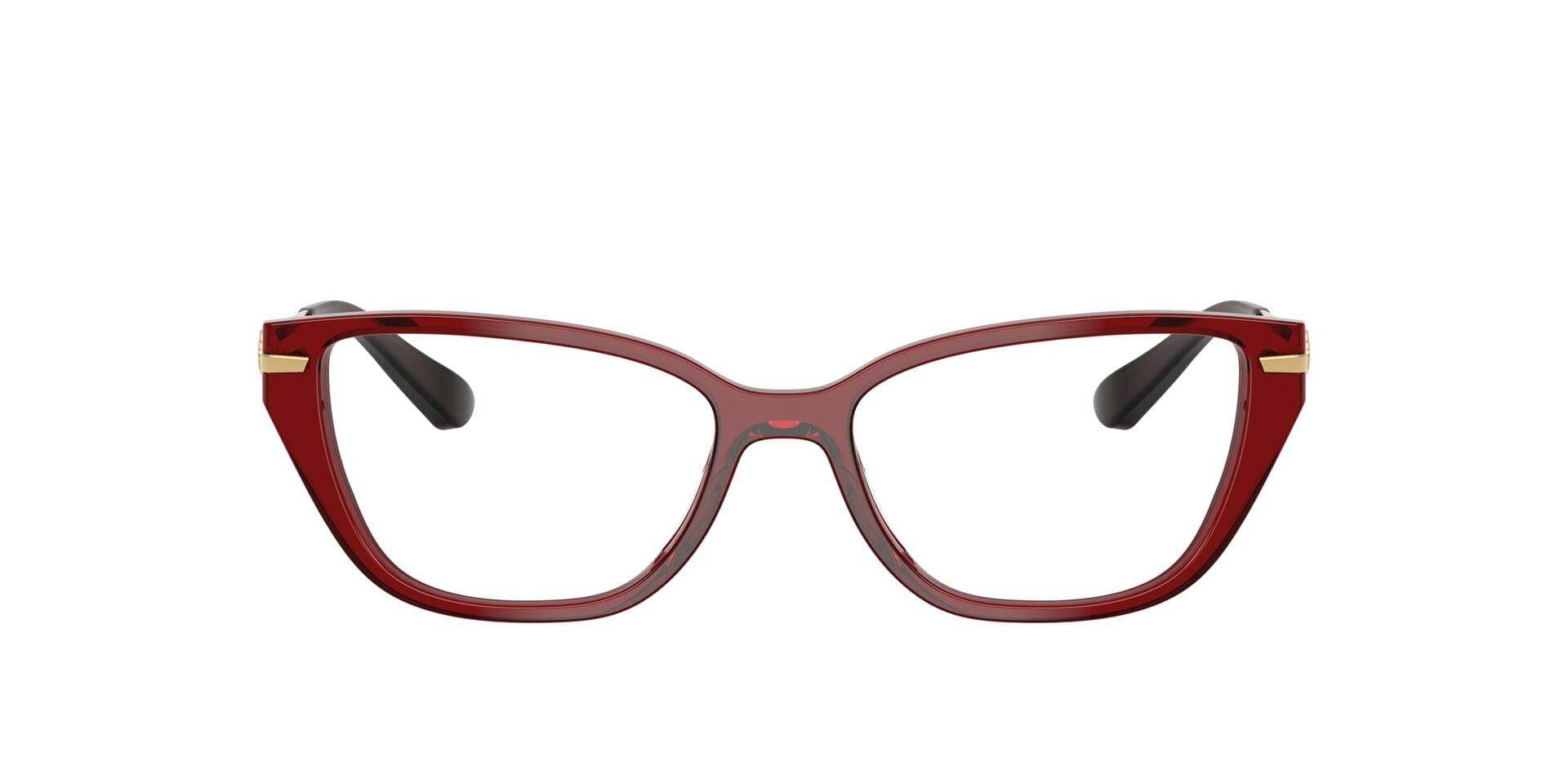 Vogue FR Vogue 0VO4714I Frame Transparent Maroon Female Full Metal — Transparent Maroon frame