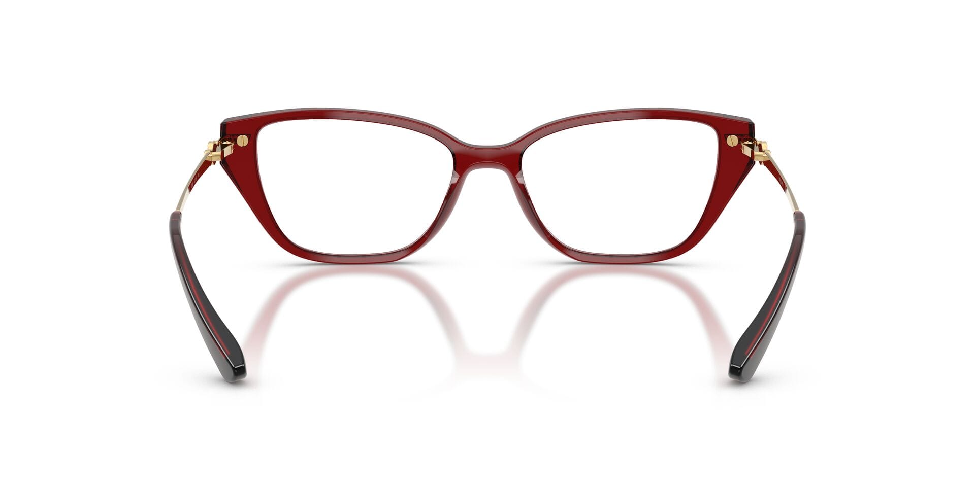 Vogue FR Vogue 0VO4714I Frame Transparent Maroon Female Full Metal Frame — Transparent Maroon frame — view 6
