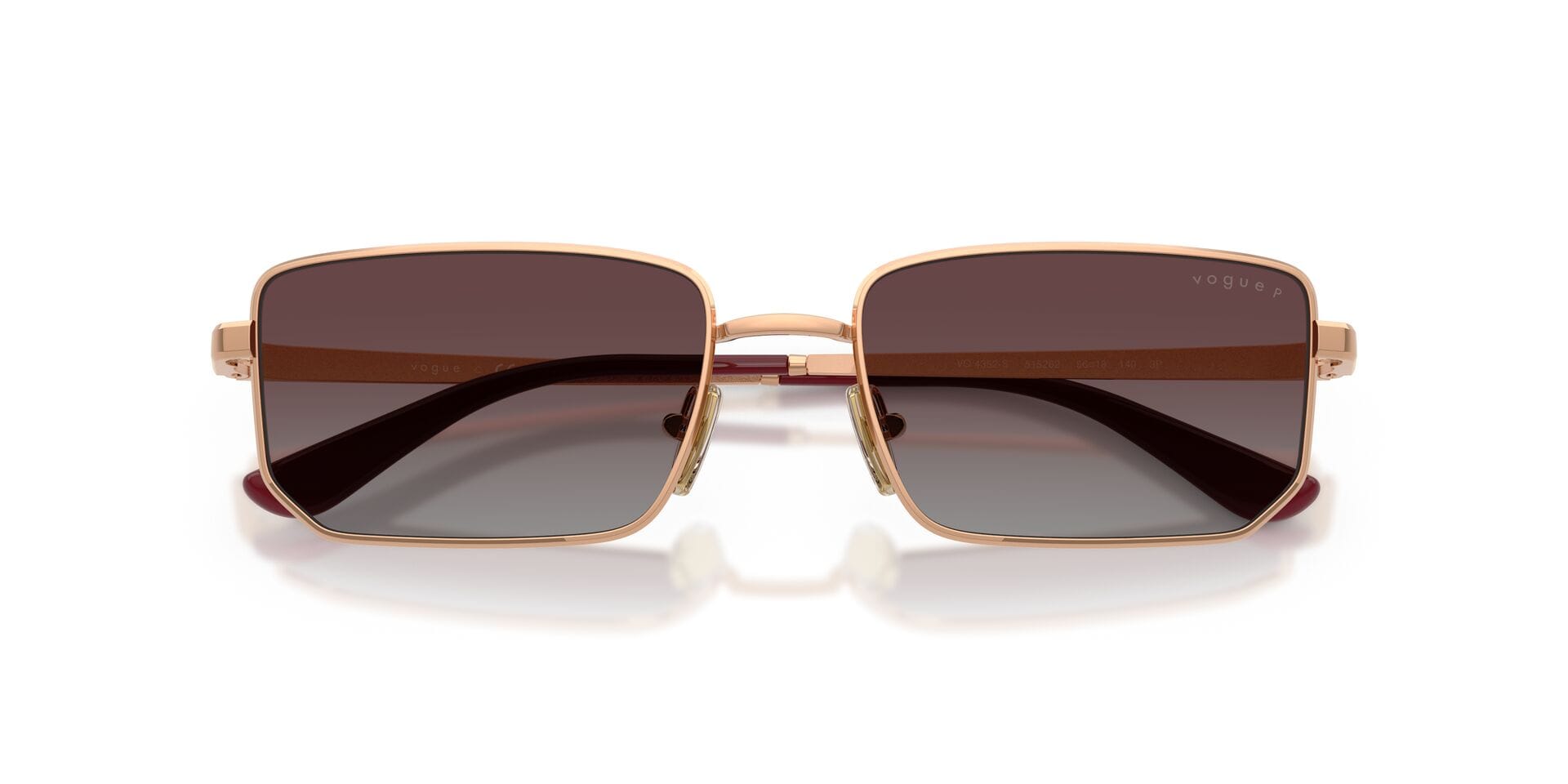 Vogue 0VO4352S Sunglass Rose Gold Female Full Metal Sunglass — Rose Gold frame — view 7