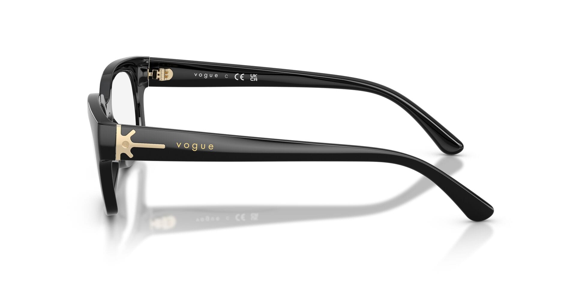 Vogue FR Vogue 0VO5689 Frame Black Female Full Shell Frame — Black frame — view 5