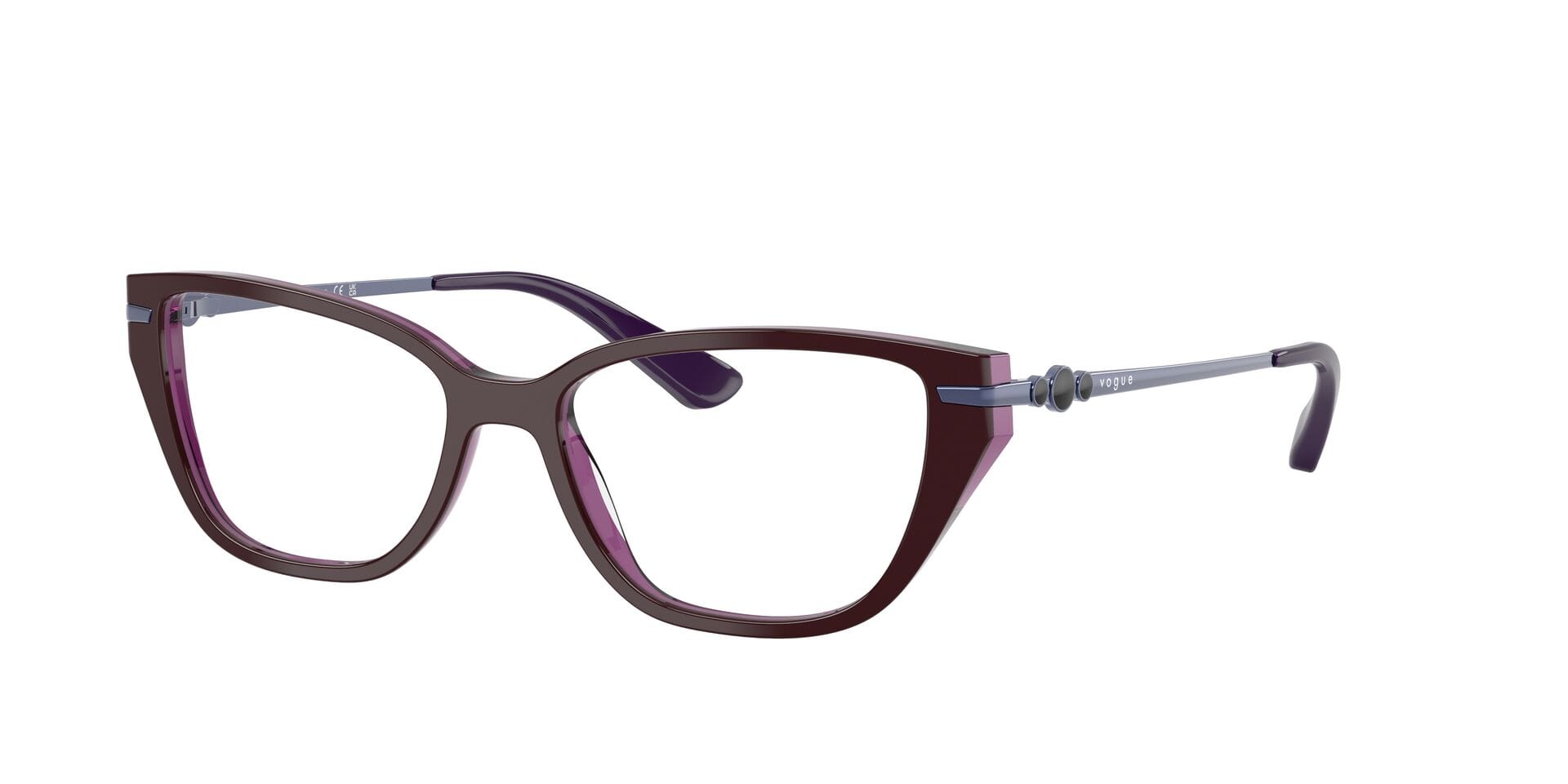 Vogue FR Vogue 0VO5714I Frame Violet Female Full Metal Frame — Violet frame — view 3