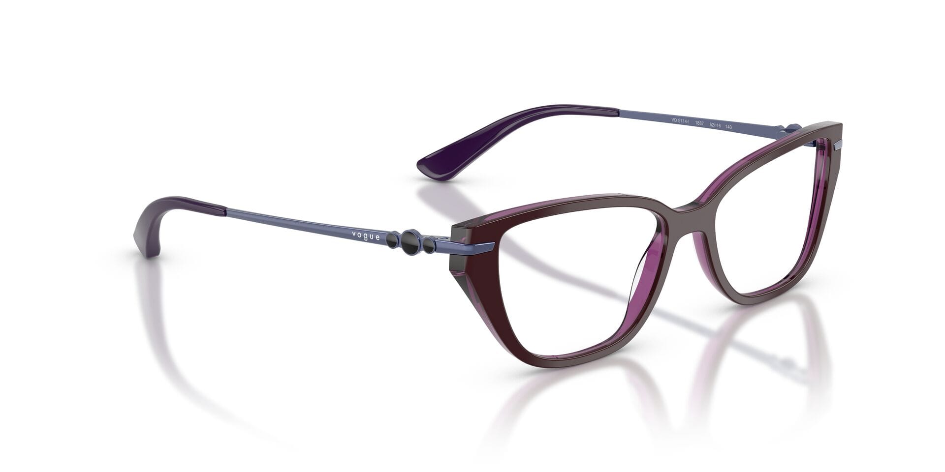 Vogue FR Vogue 0VO5714I Frame Violet Female Full Metal Frame — Violet frame — view 8
