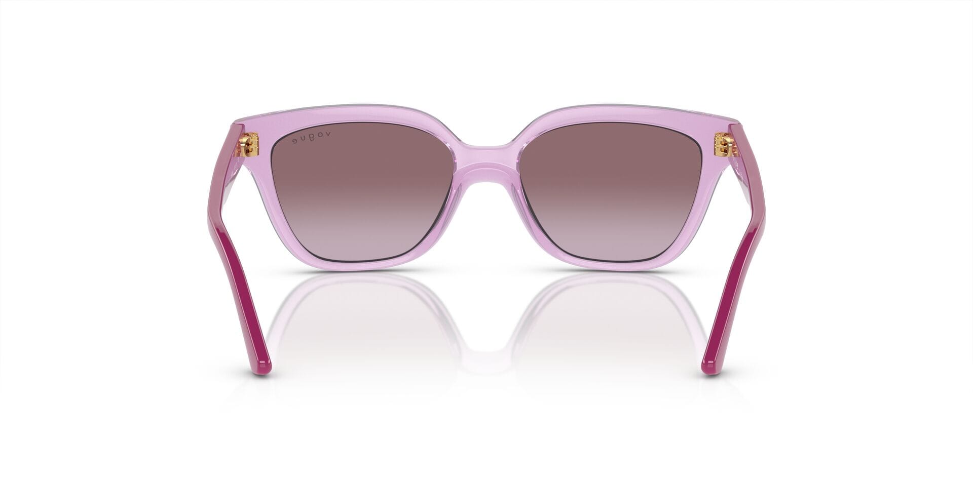 Vogue Junior 0VJ2021 Sunglass Transparent Pink Female Full S Sunglass — Transparent Pink frame — view 2
