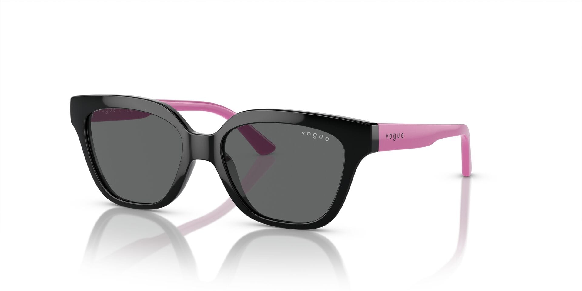 Vogue Junior 0VJ2021 Sunglass Black Female Full Shell Sunglass — Black frame — view 1