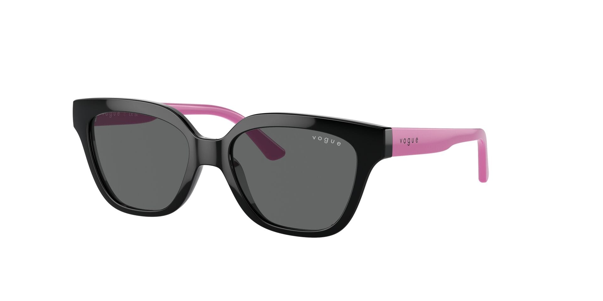 Vogue Junior 0VJ2021 Sunglass Black Female Full Shell Sunglass — Black frame — view 3