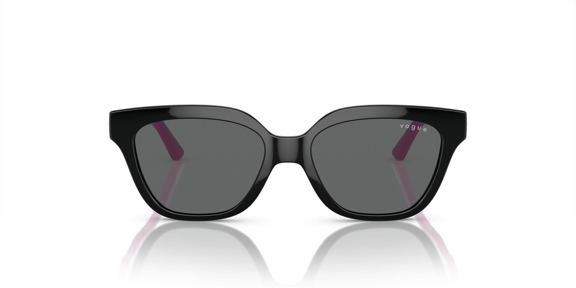 Vogue Junior 0VJ2021 Sunglass Black Female Full Shell Sunglass — Black frame — view 4