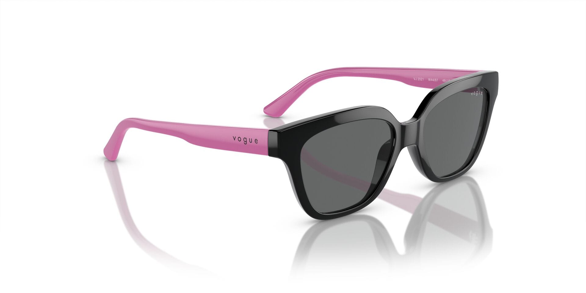 Vogue Junior 0VJ2021 Sunglass Black Female Full Shell Sunglass — Black frame — view 8