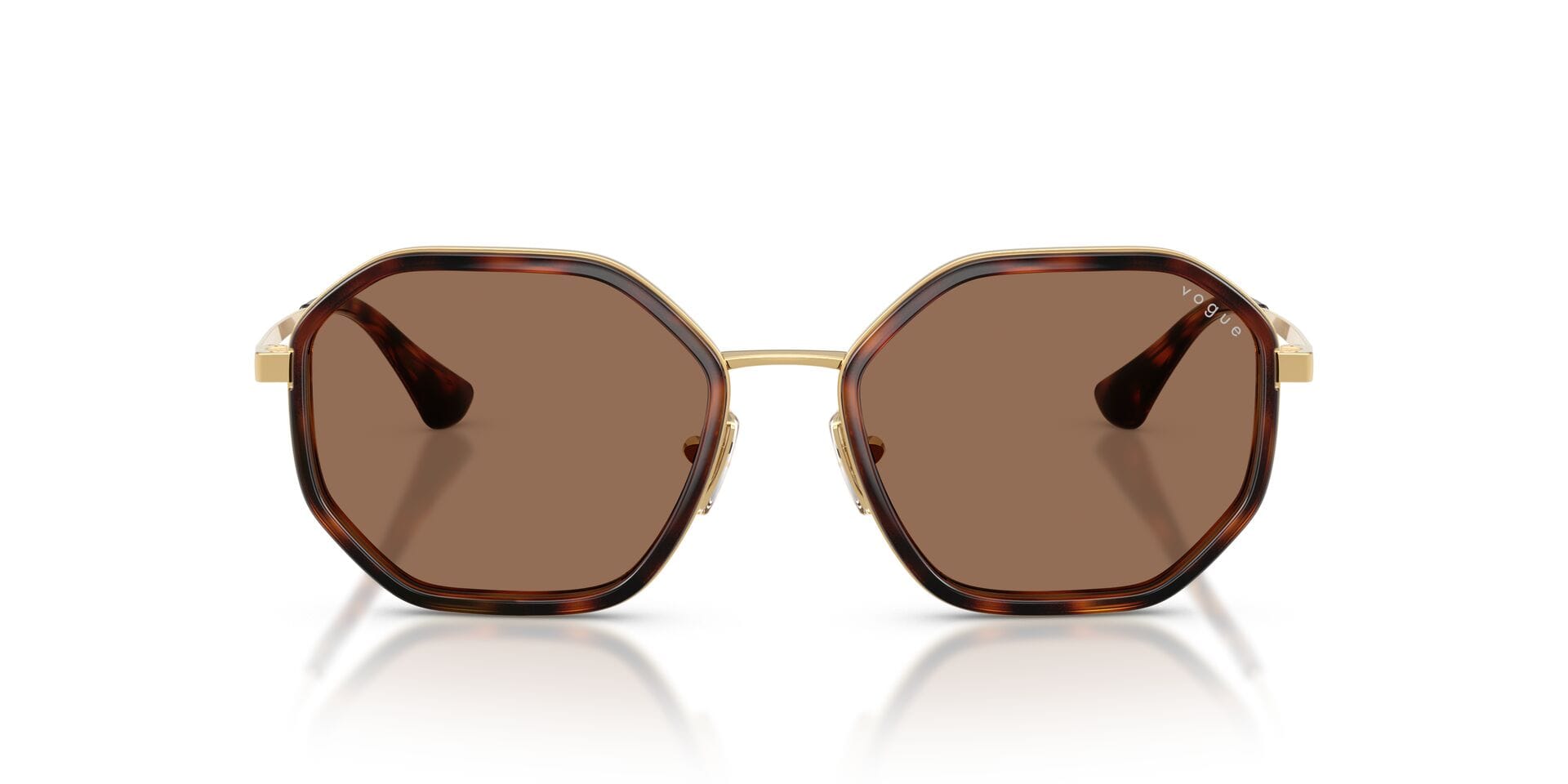 Vogue 0VO4359SI Sunglass Havana Female Full Metal Sunglass — Havana frame — view 4