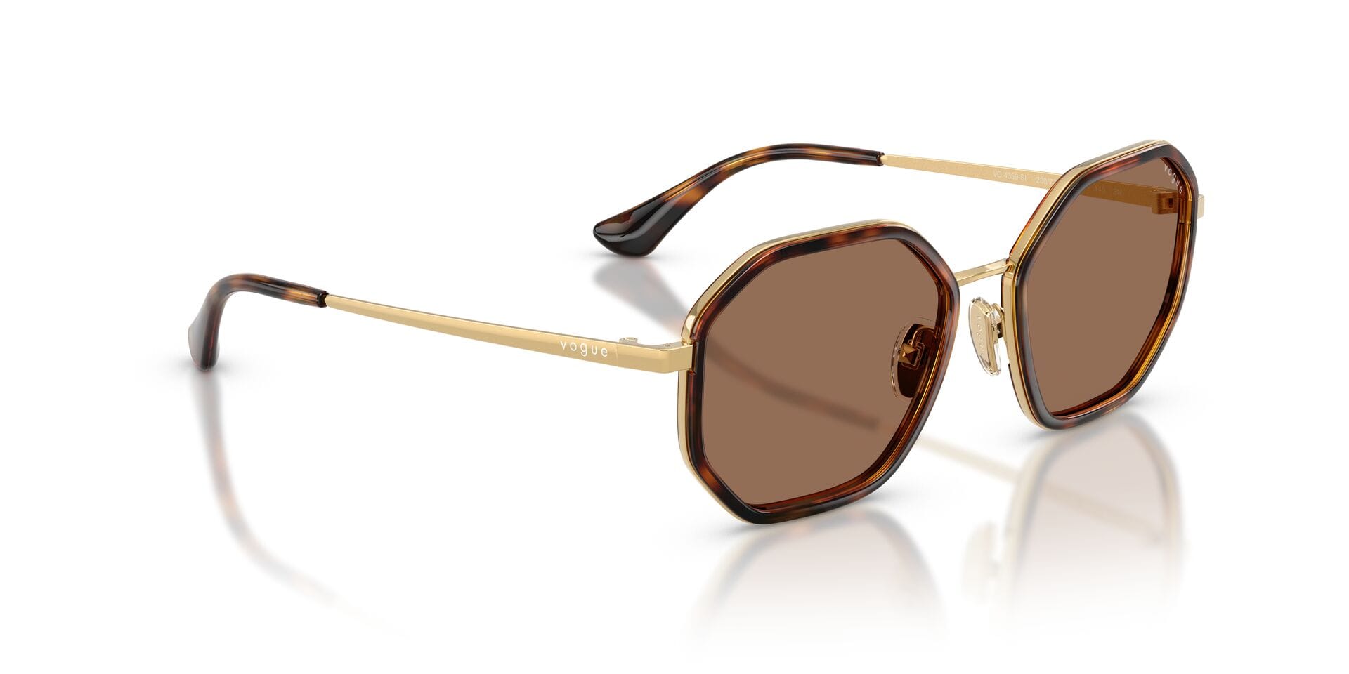 Vogue 0VO4359SI Sunglass Havana Female Full Metal Sunglass — Havana frame — view 8