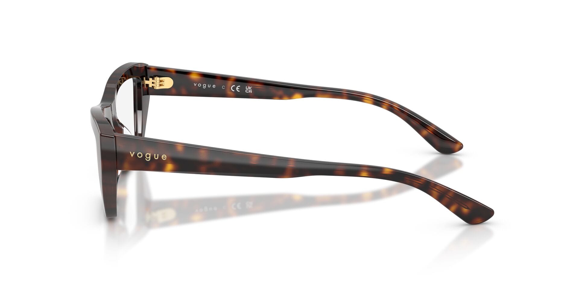 Vogue FR Vogue 0VO5701U Frame Havana Female Full Shell Frame — Havana frame — view 5