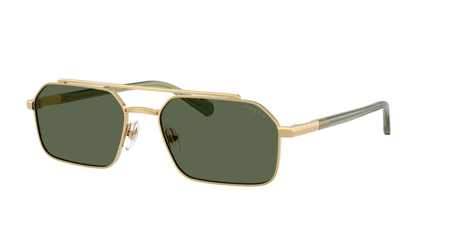 Vogue 0VO4356S Sunglass Gold Male Full Shell Sunglass — Gold frame — view 3