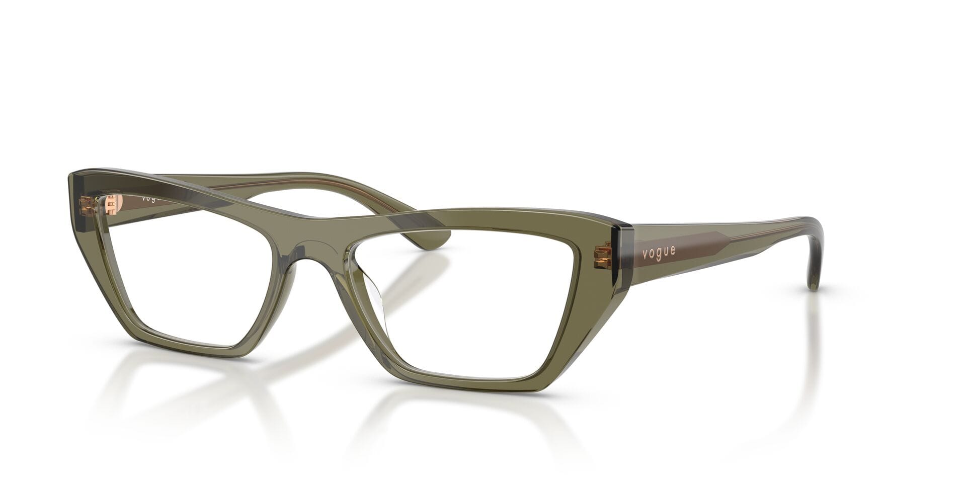 Vogue FR Vogue 0VO5701U Frame Olive Female Full Shell Frame — Olive frame — view 2