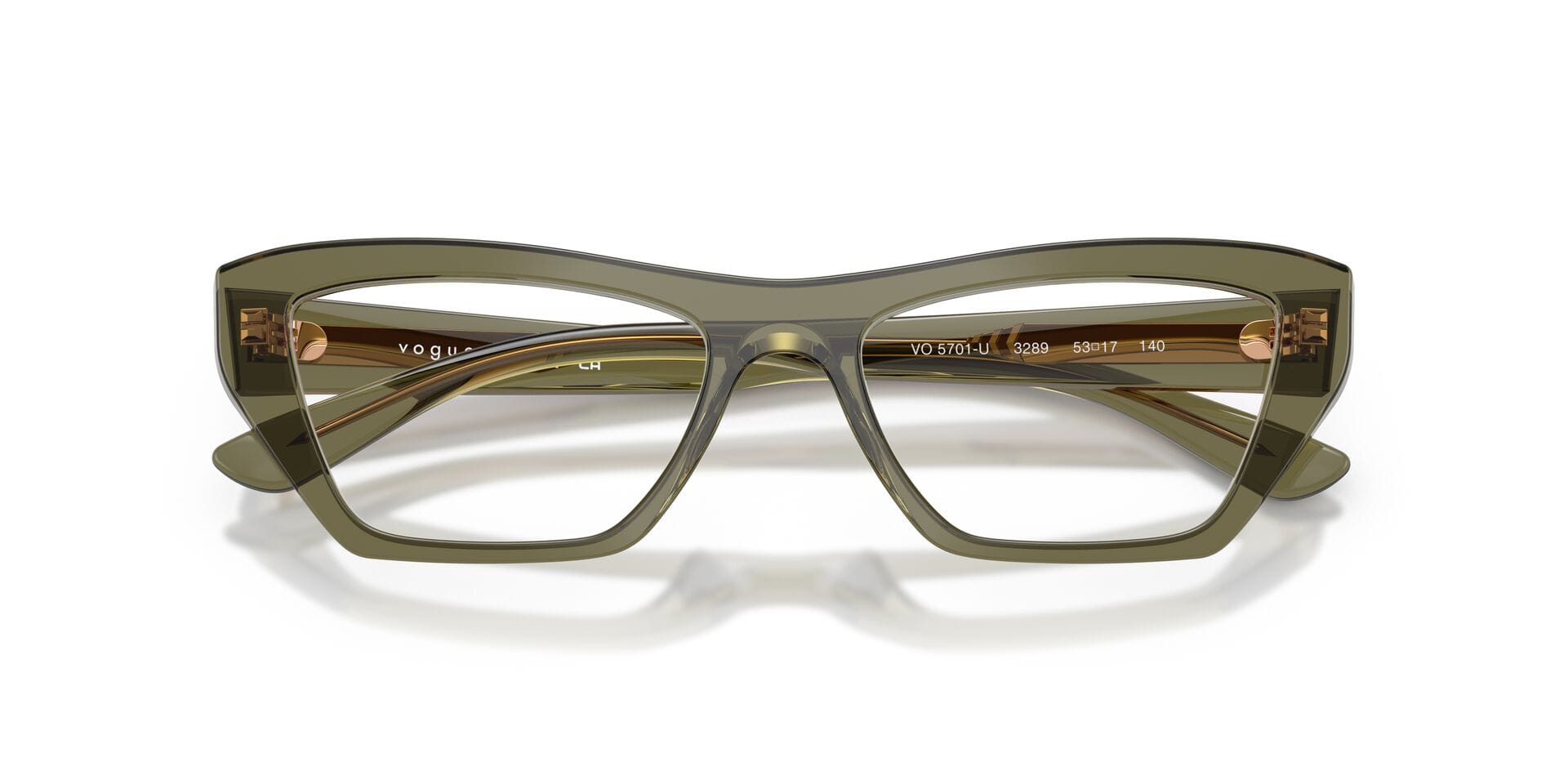 Vogue FR Vogue 0VO5701U Frame Olive Female Full Shell Frame — Olive frame — view 7