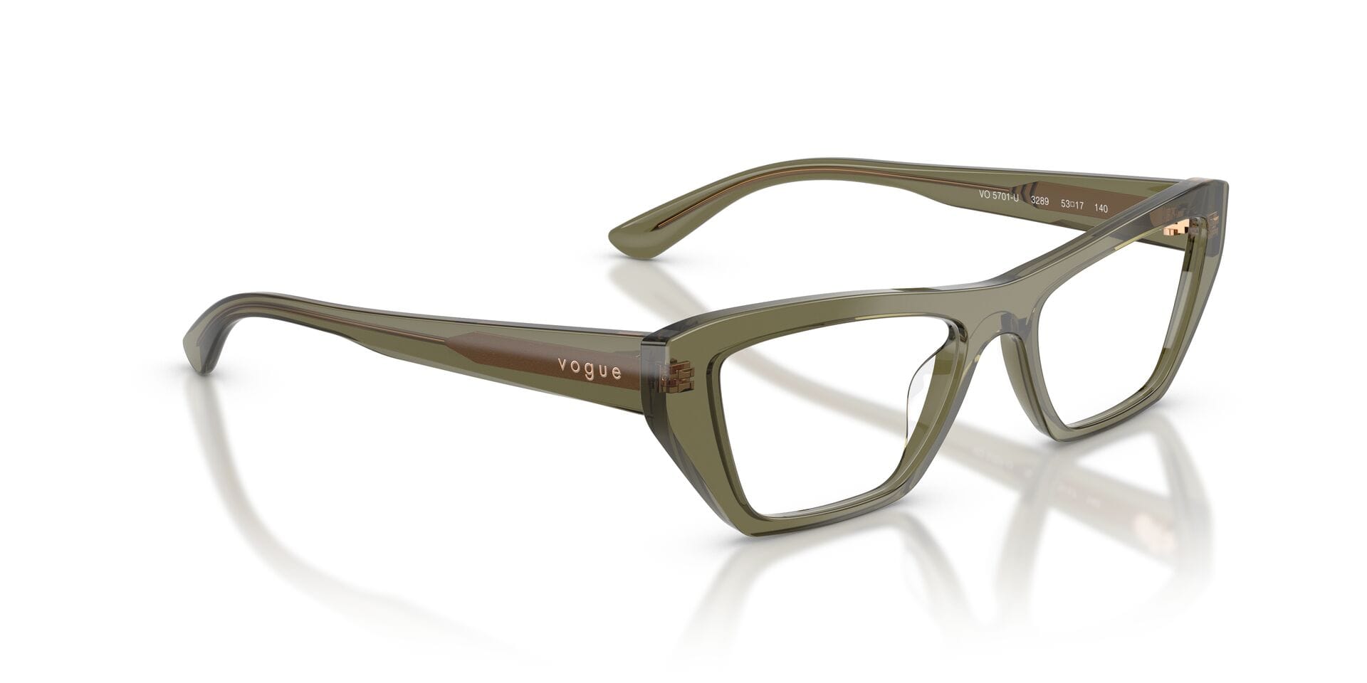 Vogue FR Vogue 0VO5701U Frame Olive Female Full Shell Frame — Olive frame — view 8