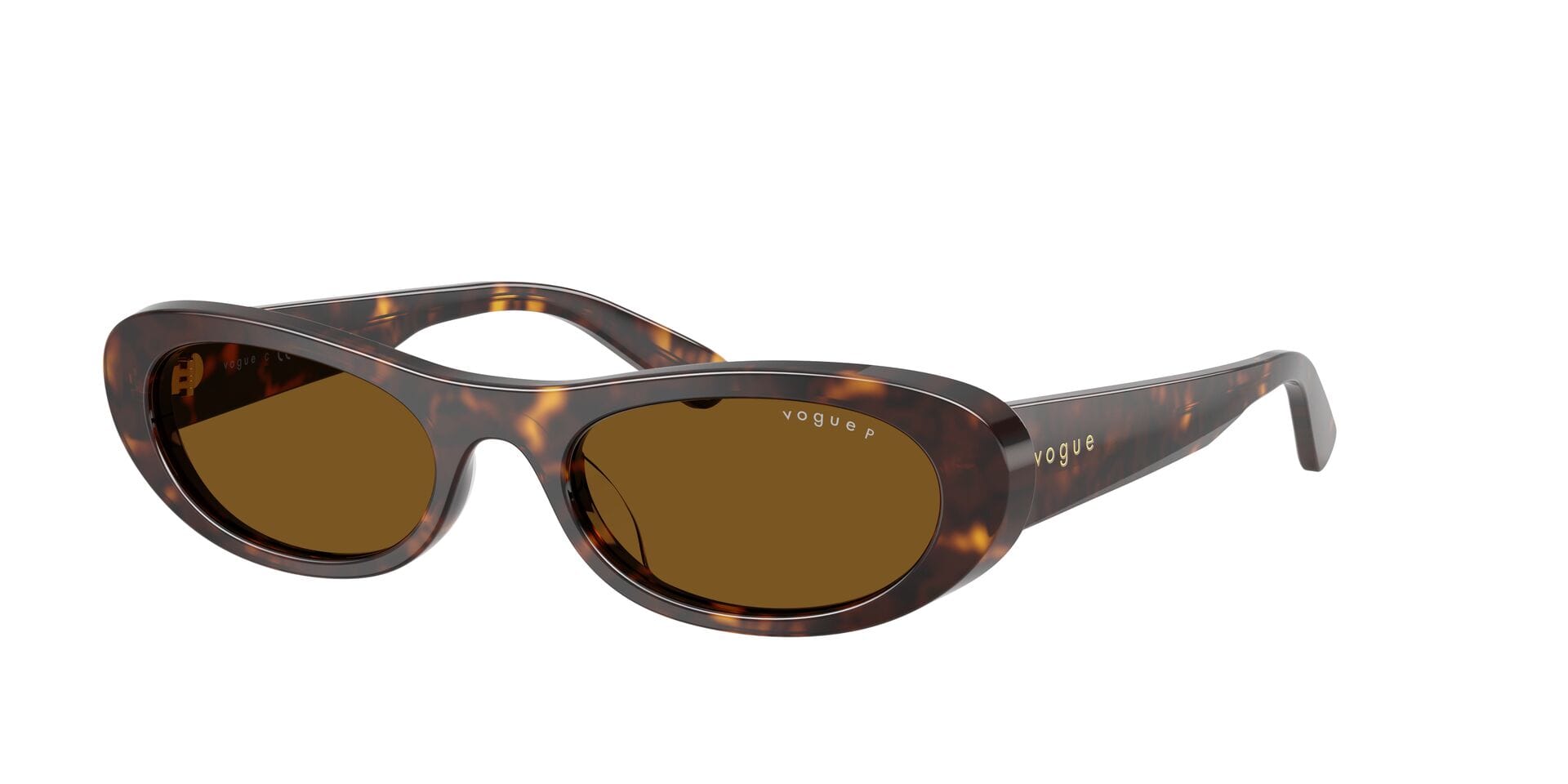 Vogue VO 5695SU W65683 3P 0VO5695SU Sunglass Havana Female Full Sh Sunglass — Havana frame — view 3