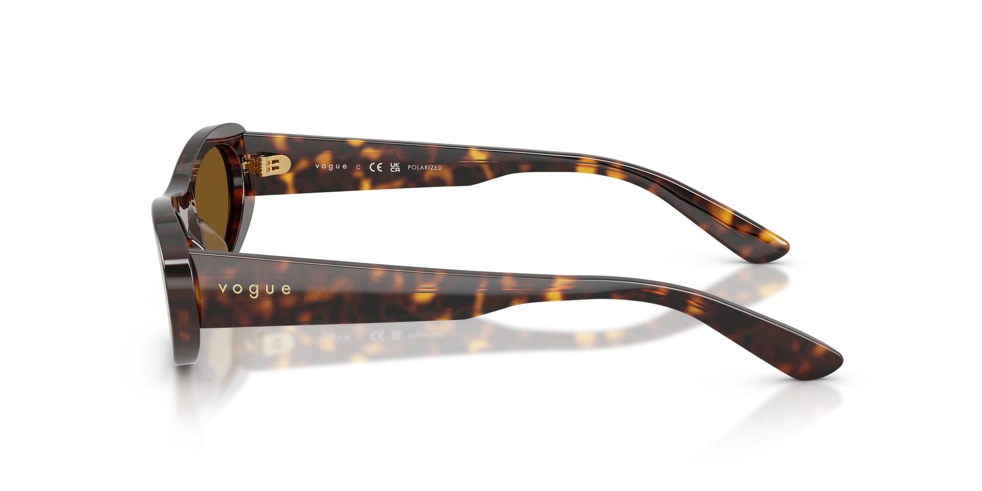 Vogue VO 5695SU W65683 3P 0VO5695SU Sunglass Havana Female Full Sh Sunglass — Havana frame — view 5