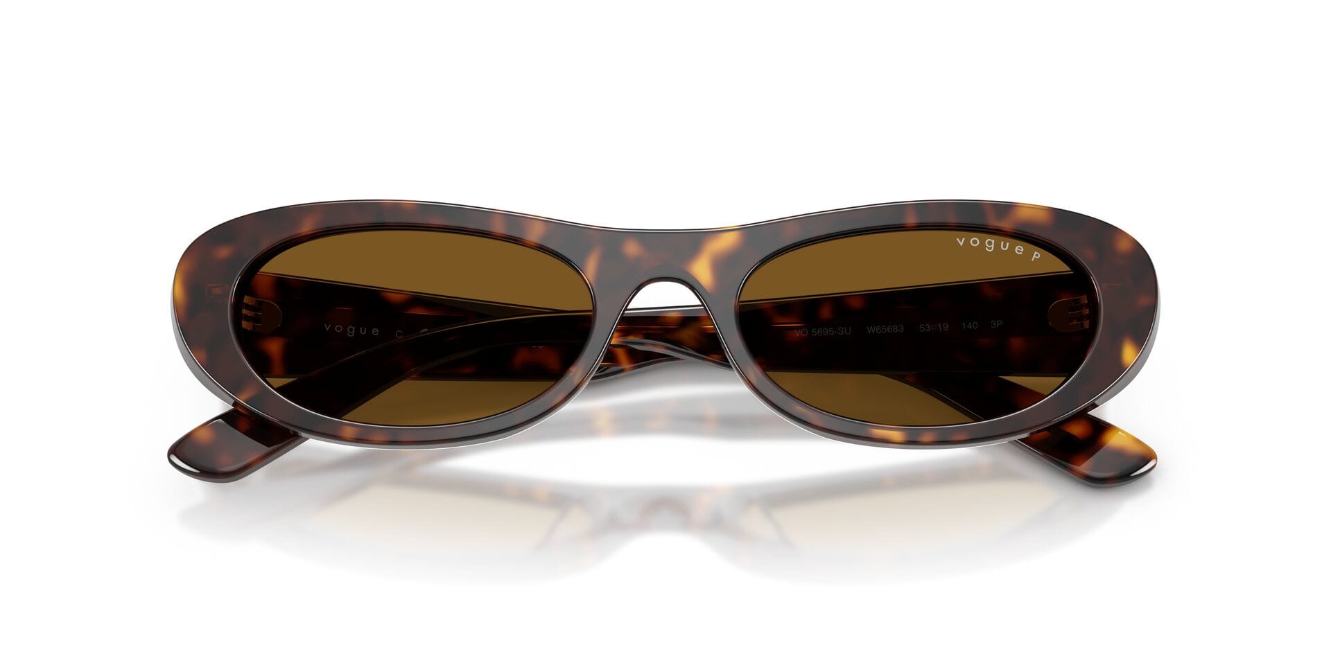 Vogue VO 5695SU W65683 3P 0VO5695SU Sunglass Havana Female Full Sh Sunglass — Havana frame — view 7