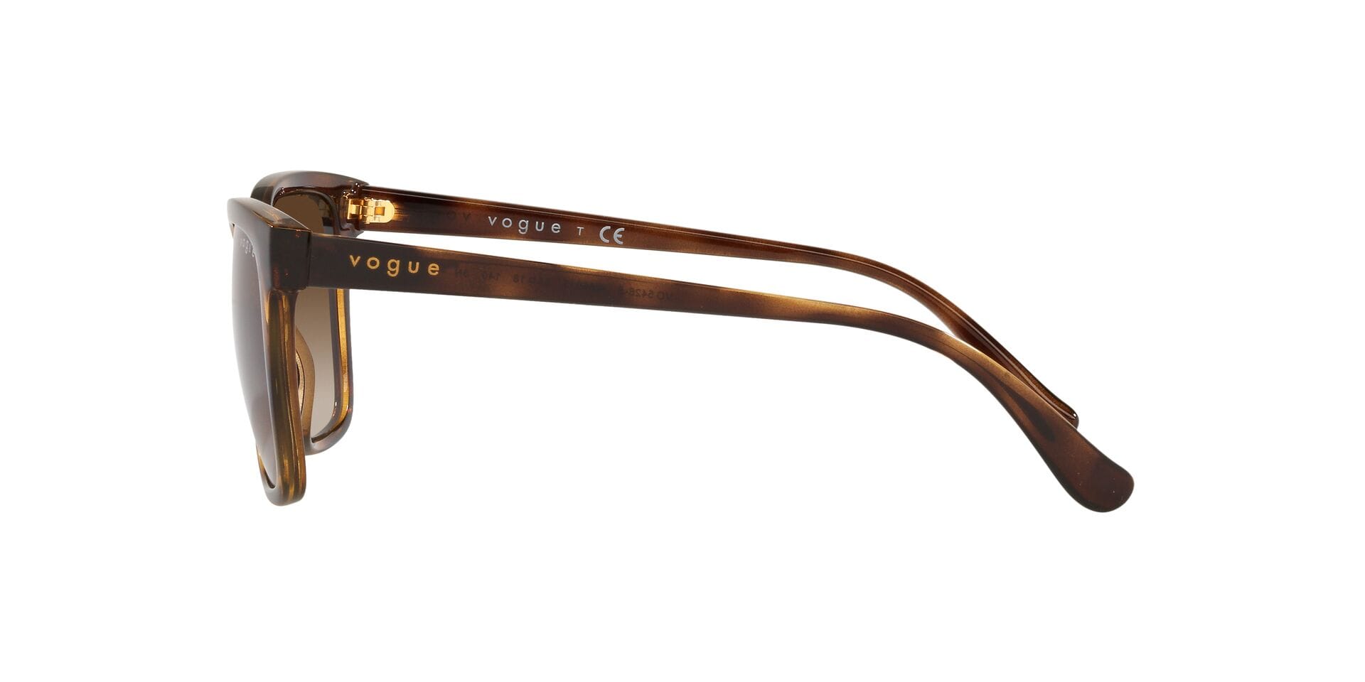 Vogue 0VO5426S Sunglass Havana Female Full Shell Sunglass — Havana frame — view 3