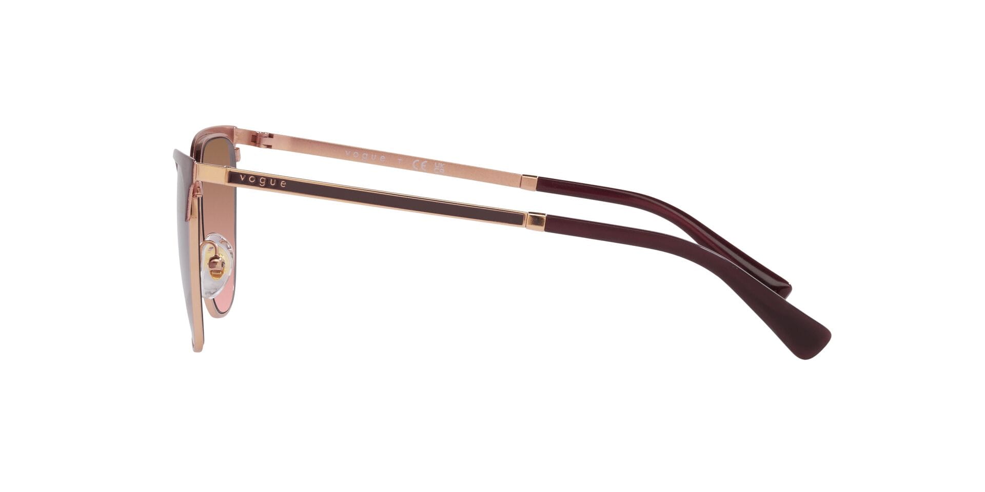 Vogue 0VO4248S Sunglass Burgundy Female Metal Metal Sunglass — view 3