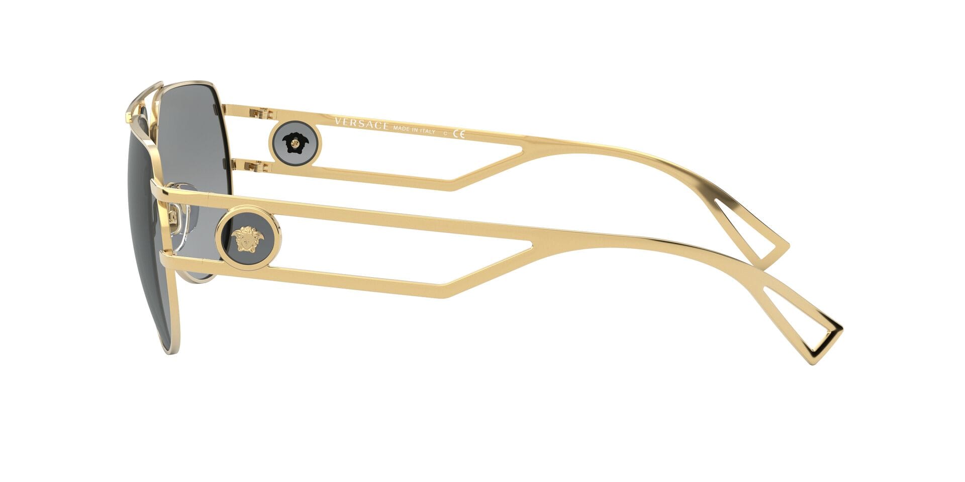Versace 0VE225 Sunglass Gold Male Full Metal Sunglass — Gold frame — view 4