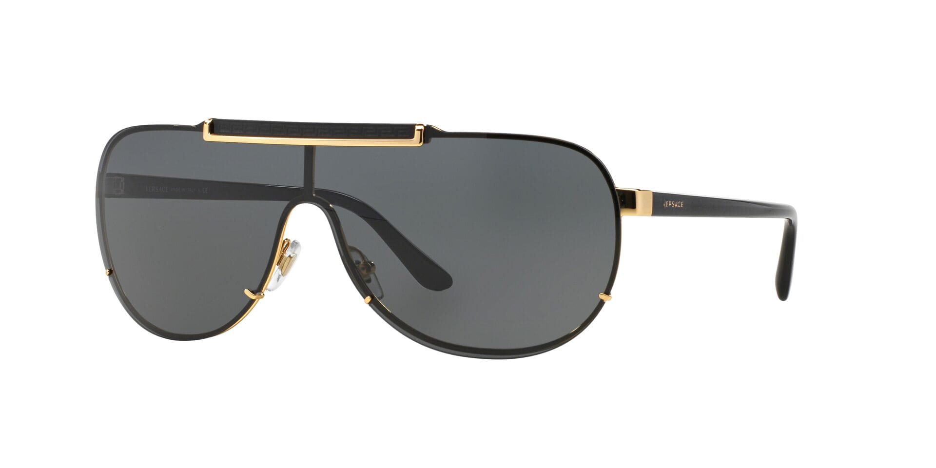 Versace 0VE2140 Sunglass Gold Male RimLess Shell — Gold frame