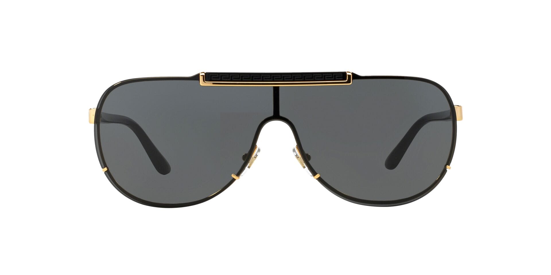 Versace 0VE2140 Sunglass Gold Male RimLess Shell Sunglass — Gold frame — view 2