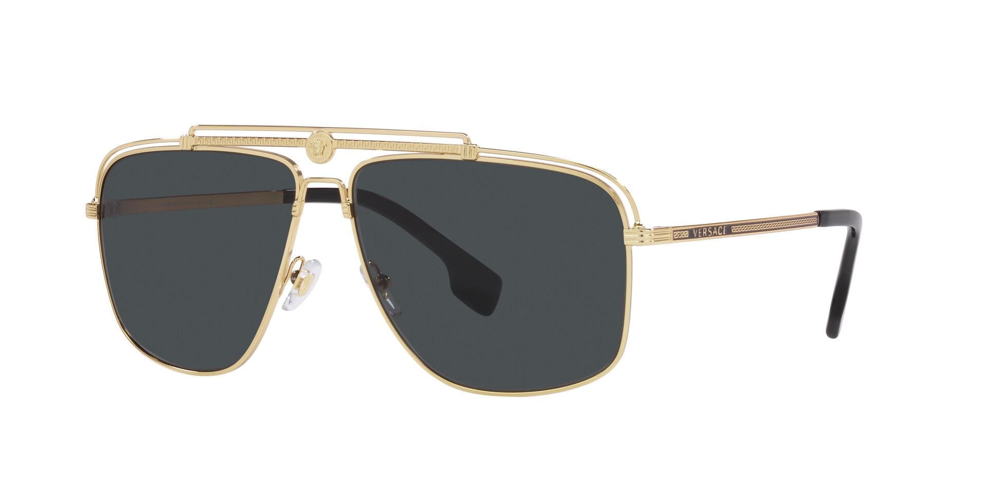 Versace 0VE2242 Sunglass Gold Male Full Metal Sunglass — Gold frame — view 2