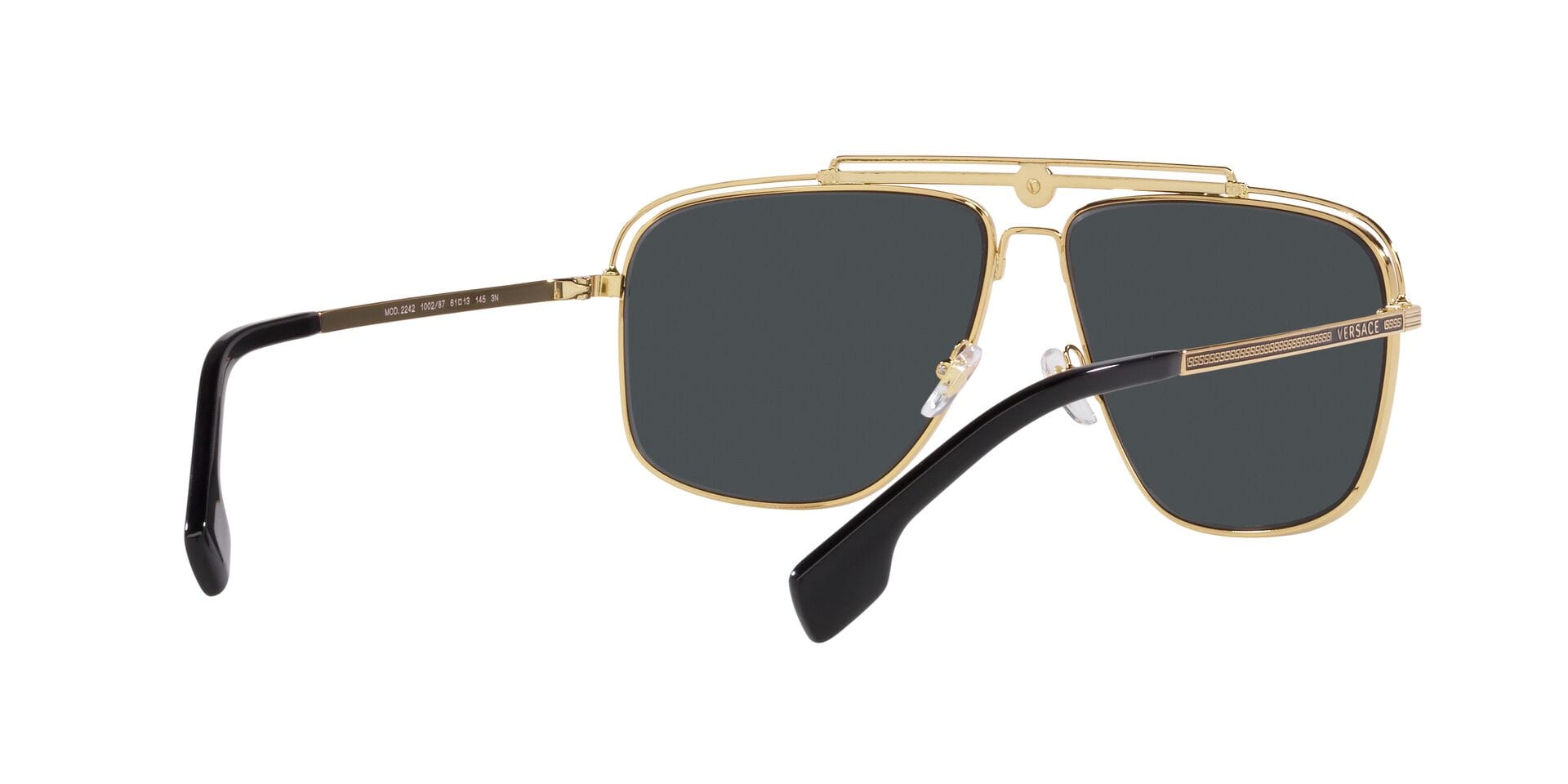 Versace 0VE2242 Sunglass Gold Male Full Metal Sunglass — Gold frame — view 8
