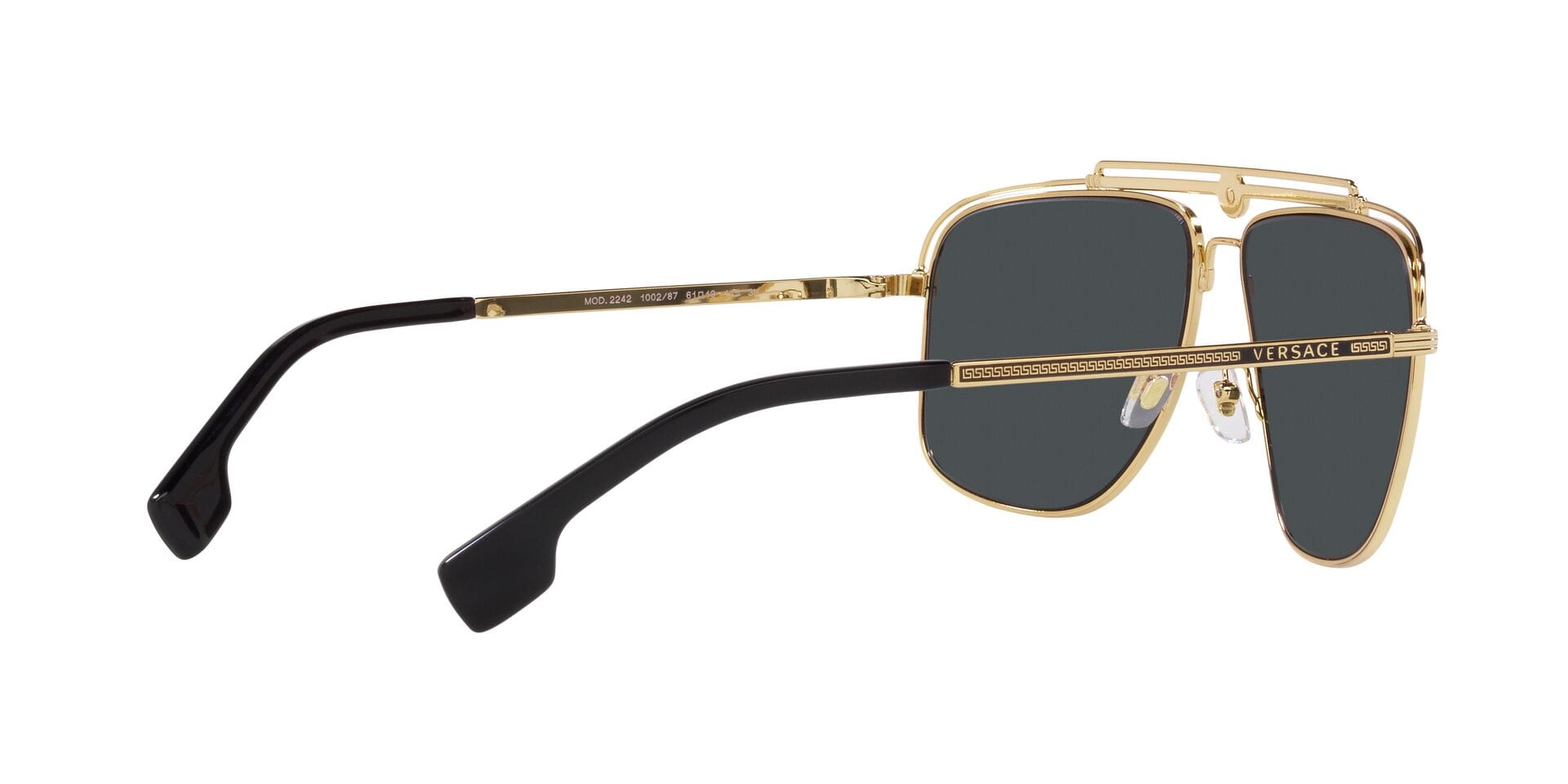 Versace 0VE2242 Sunglass Gold Male Full Metal Sunglass — Gold frame — view 9