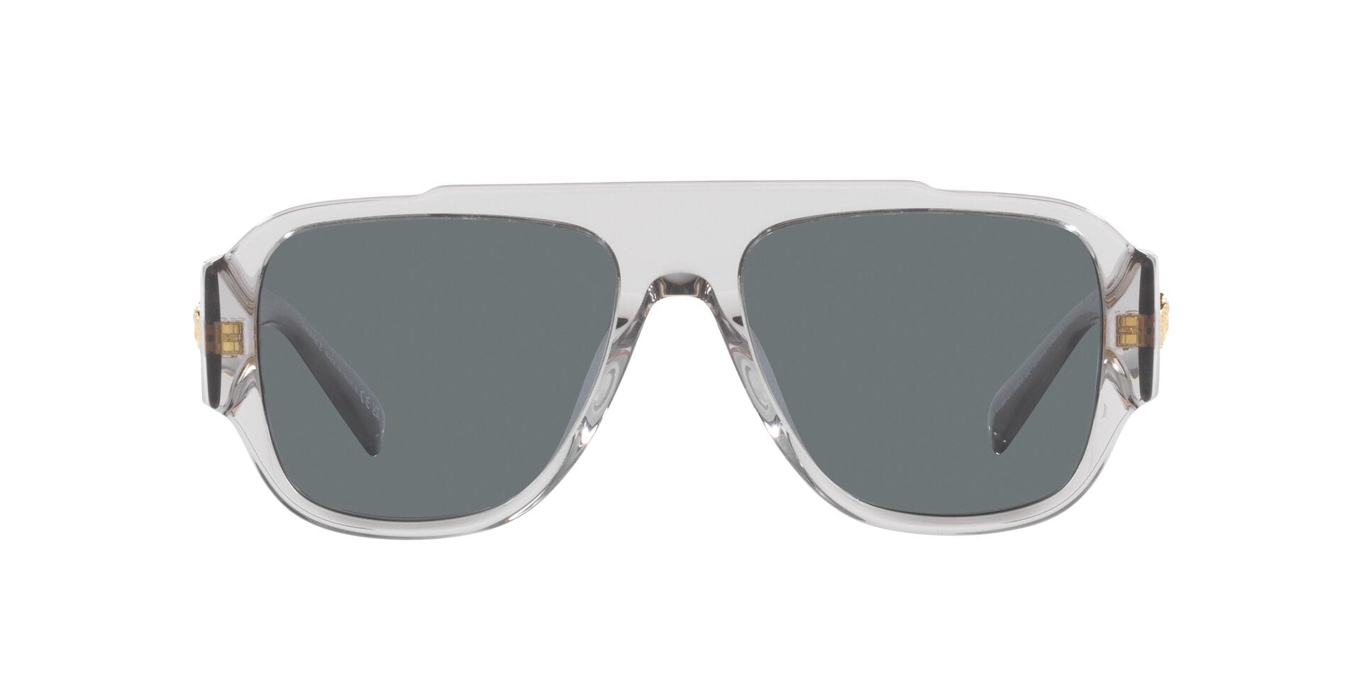 Versace MOD. 4436-U 5305/80 2N 0VE4436U Sunglass Transparent Grey Ma Sunglass — Transparent Grey frame — view 2