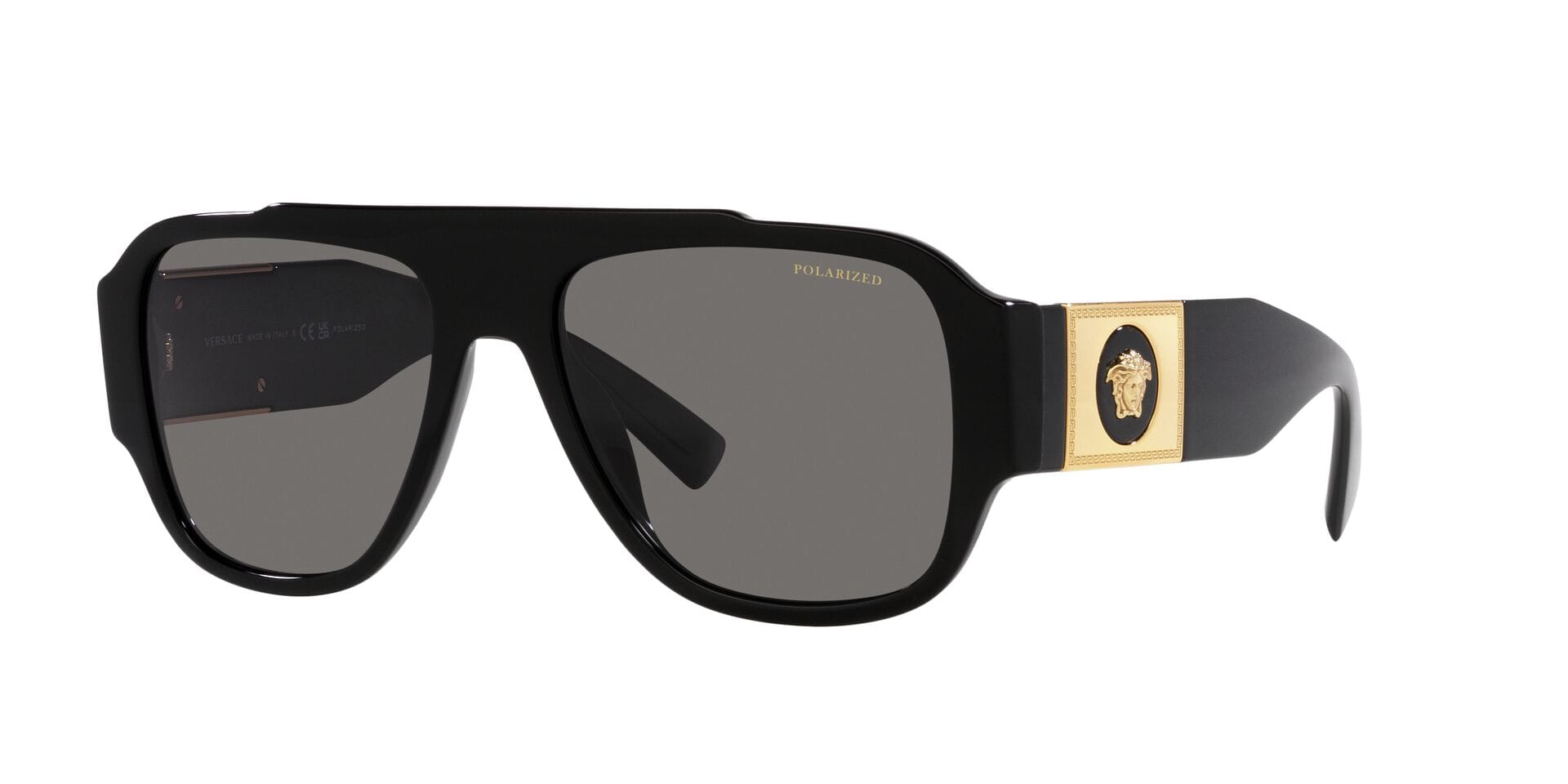 Versace MOD. 4436-U GB1/81 3P 0VE4436U Sunglass Black Male Full Shel — Black frame