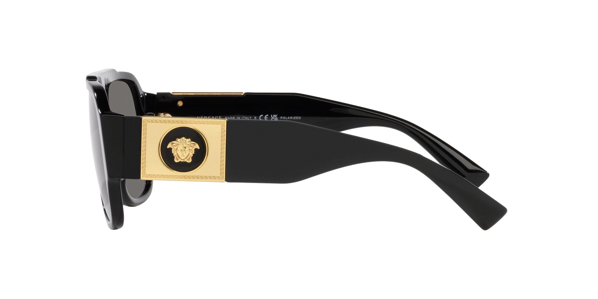 Versace MOD. 4436-U GB1/81 3P 0VE4436U Sunglass Black Male Full Shel Sunglass — Black frame — view 3