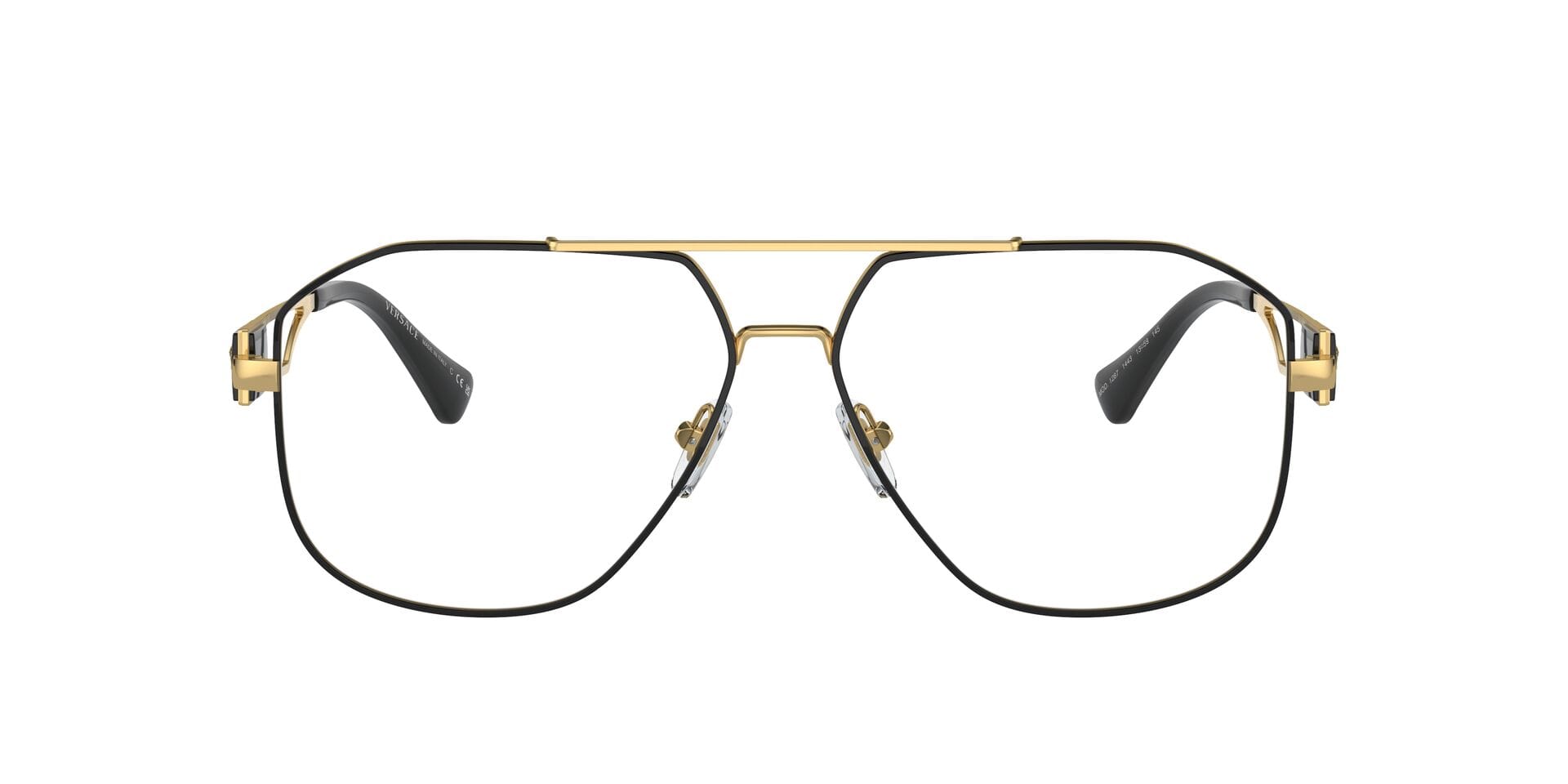 Versace 0VE1287 Frame Black Male Full Metal Frame — Black frame — view 3