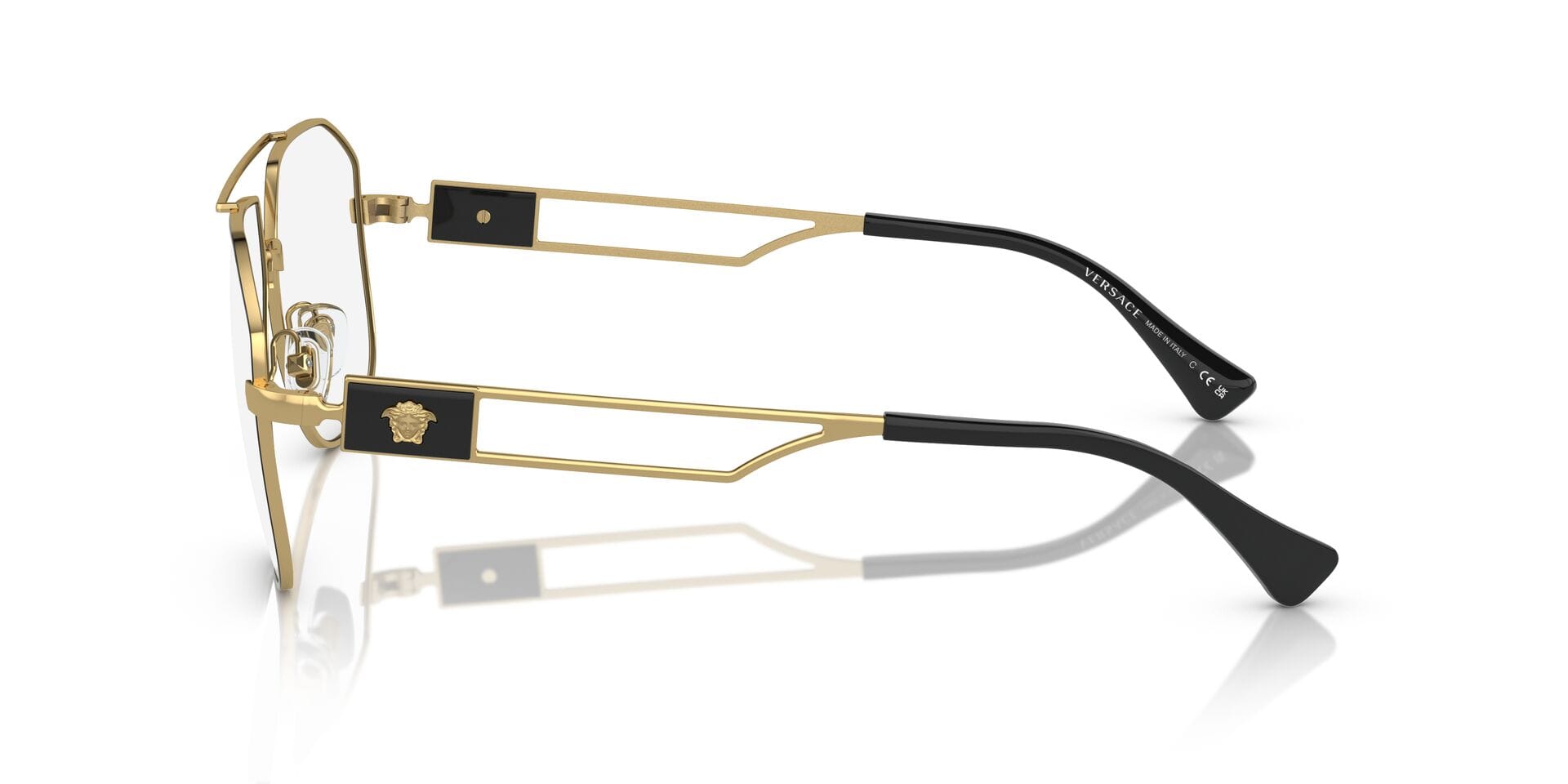 Versace 0VE1287 Frame Black Male Full Metal Frame — Black frame — view 4