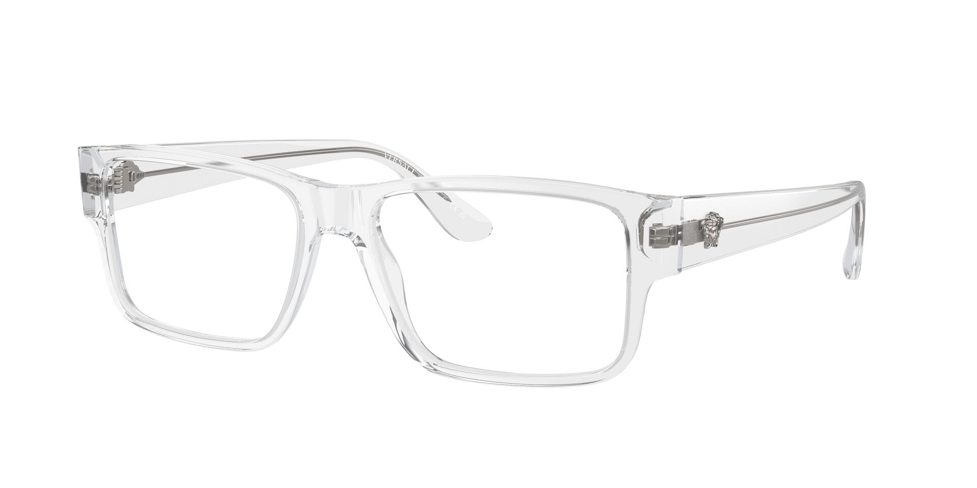 Versace 0VE3342 Frame Transparent Male Full Shell — Transparent frame