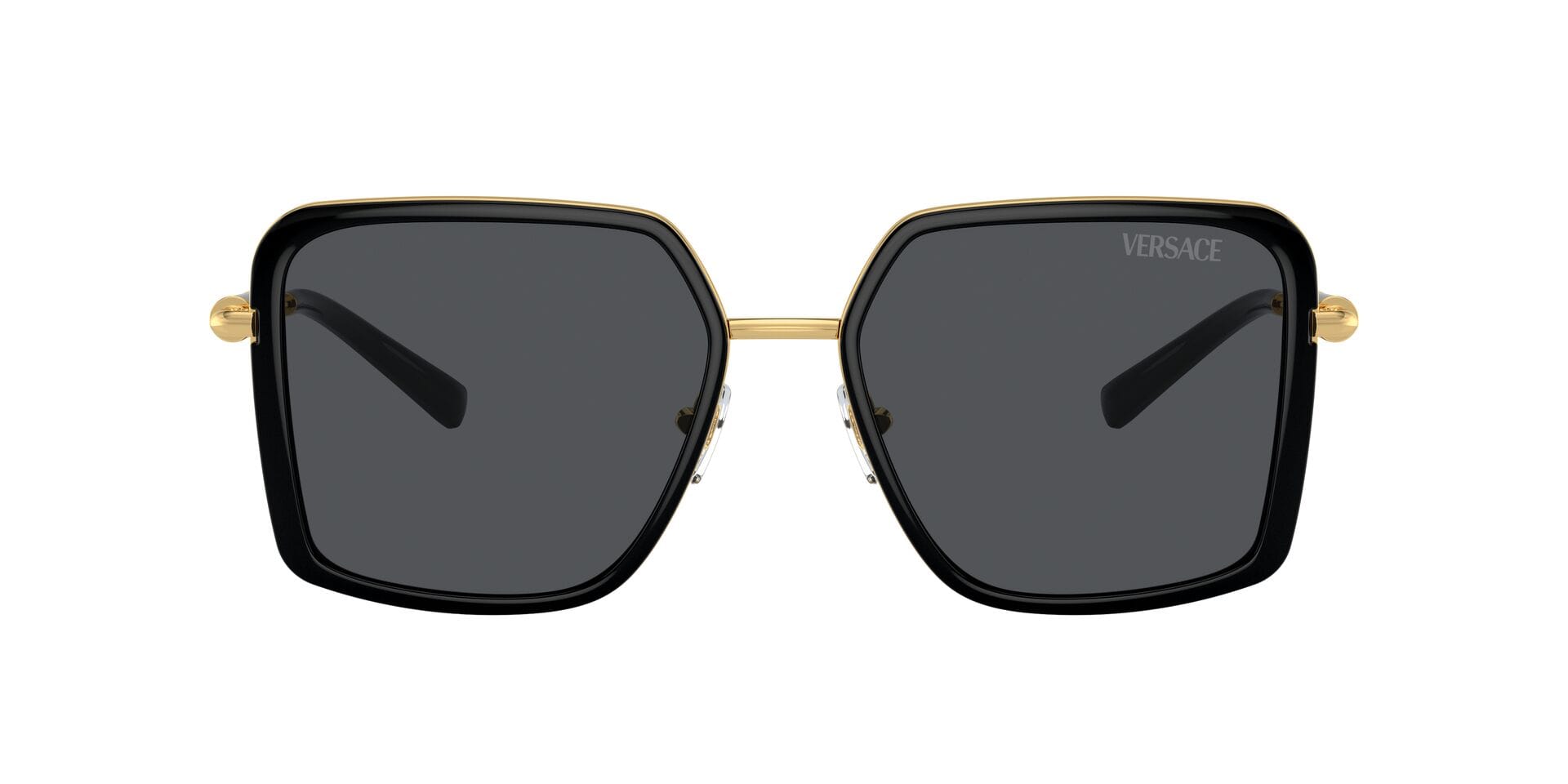 Versace 0VE2261 Sunglass Black Female Full Metal Sunglass — Black frame — view 3