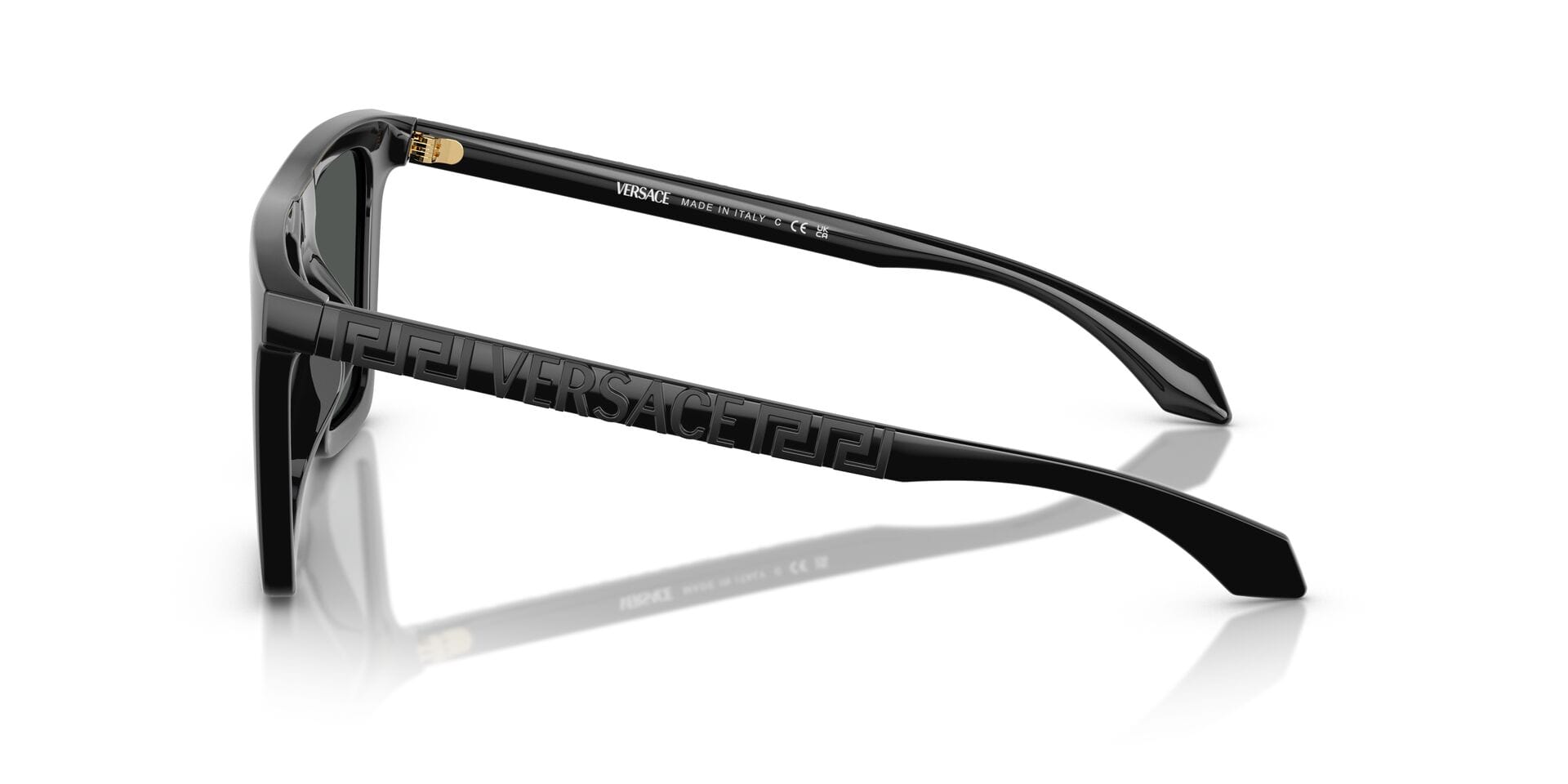Versace 0VE4468U Sunglass Black Male Full Shell Sunglass — Black frame — view 4