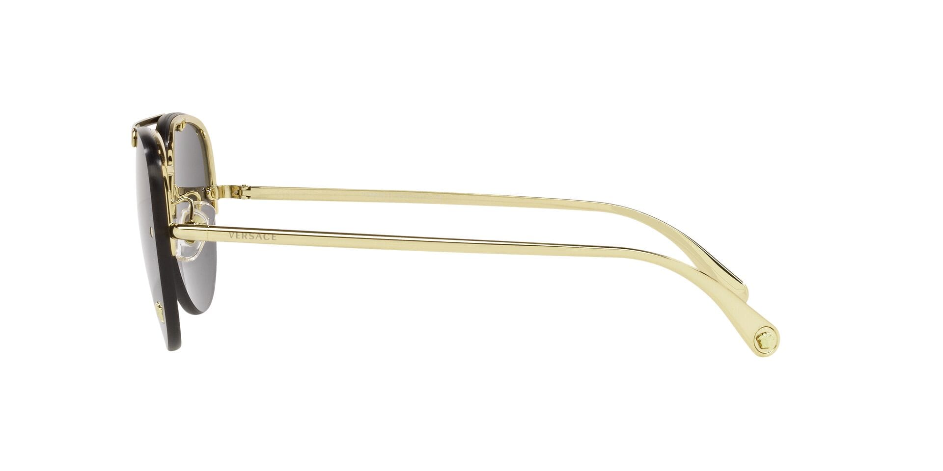 Versace MOD. 2231 1002/87 3N 0VE2231 Sunglass Gold Female RimLess Me Sunglass — Gold frame — view 3