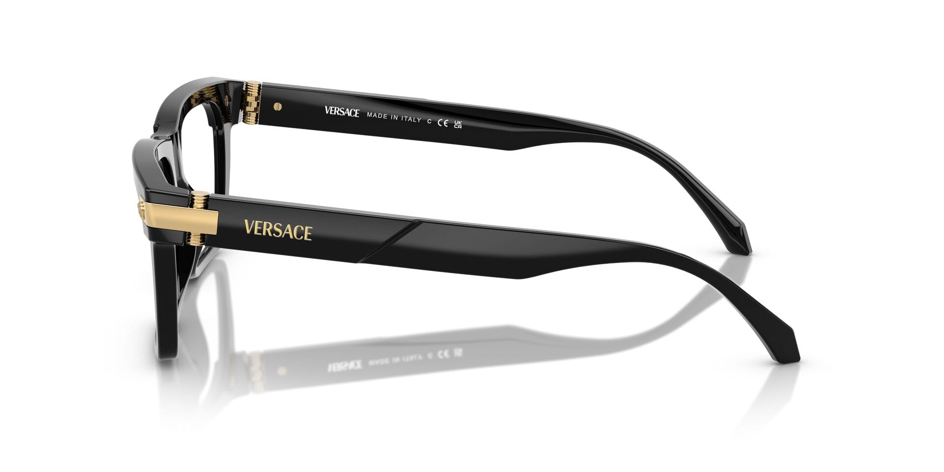 Versace 0VE3354 Frame Black Male Full Shell Frame — Black frame — view 3